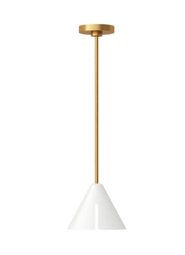 CAMBRE Suspension simple Blanc, Or DEL INTÉGRÉ - KP1121MWTBBS-L1 | GENERATION-LIGHTING