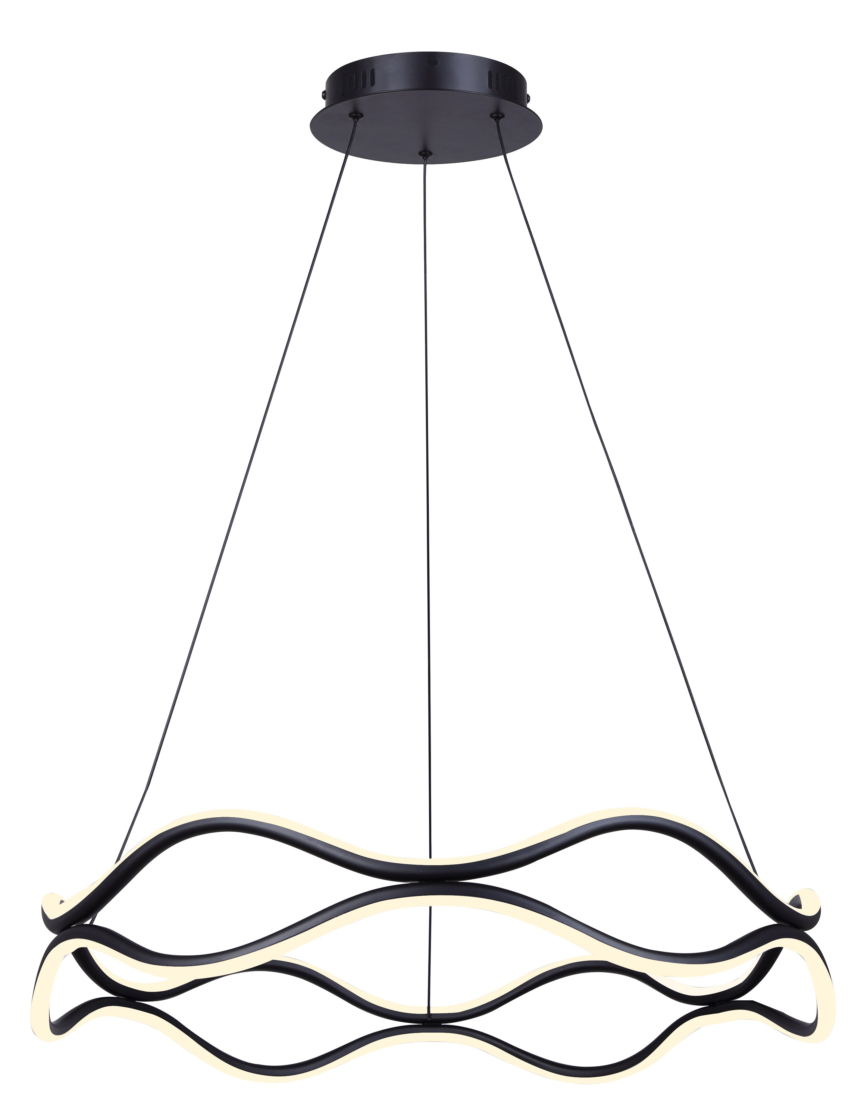 CASTRA Chandelier Noir - LCH280A24BK | CANARM