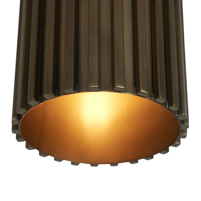 Plafonnier Laiton plaqué antique brossé foncé | FENICE
