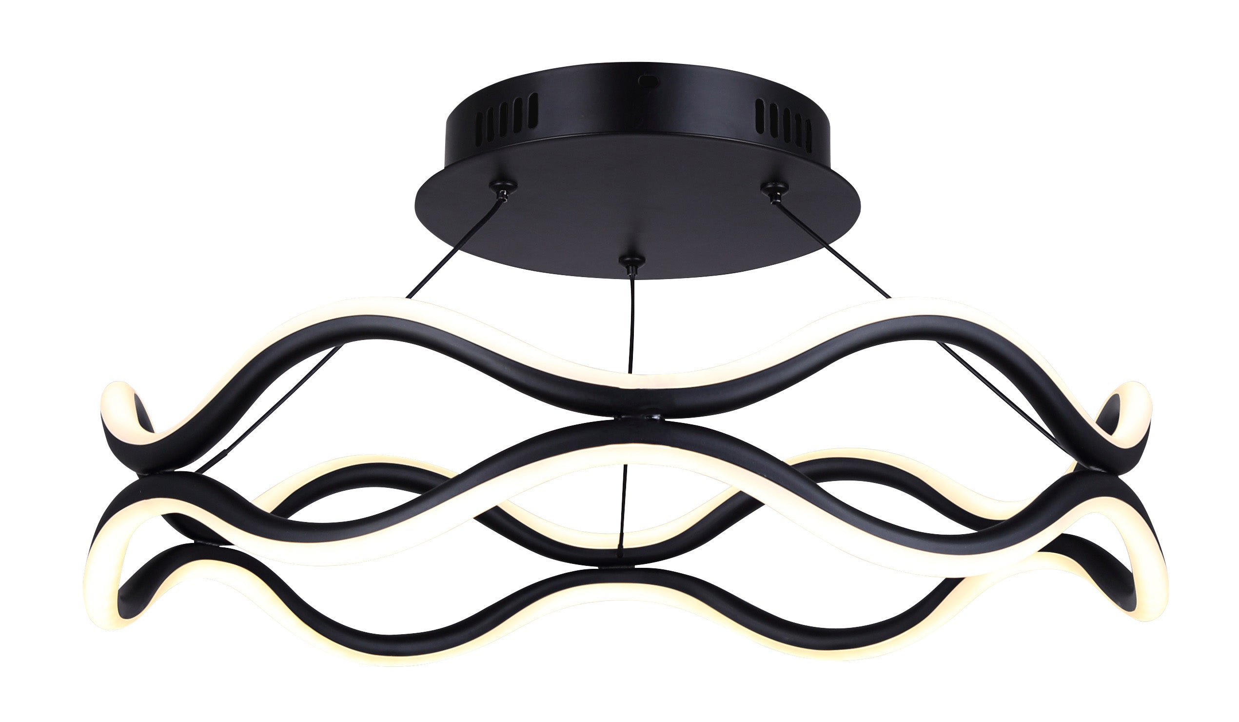 CASTRA Semi plafonnier Noir - LSF280A17BK | CANARM