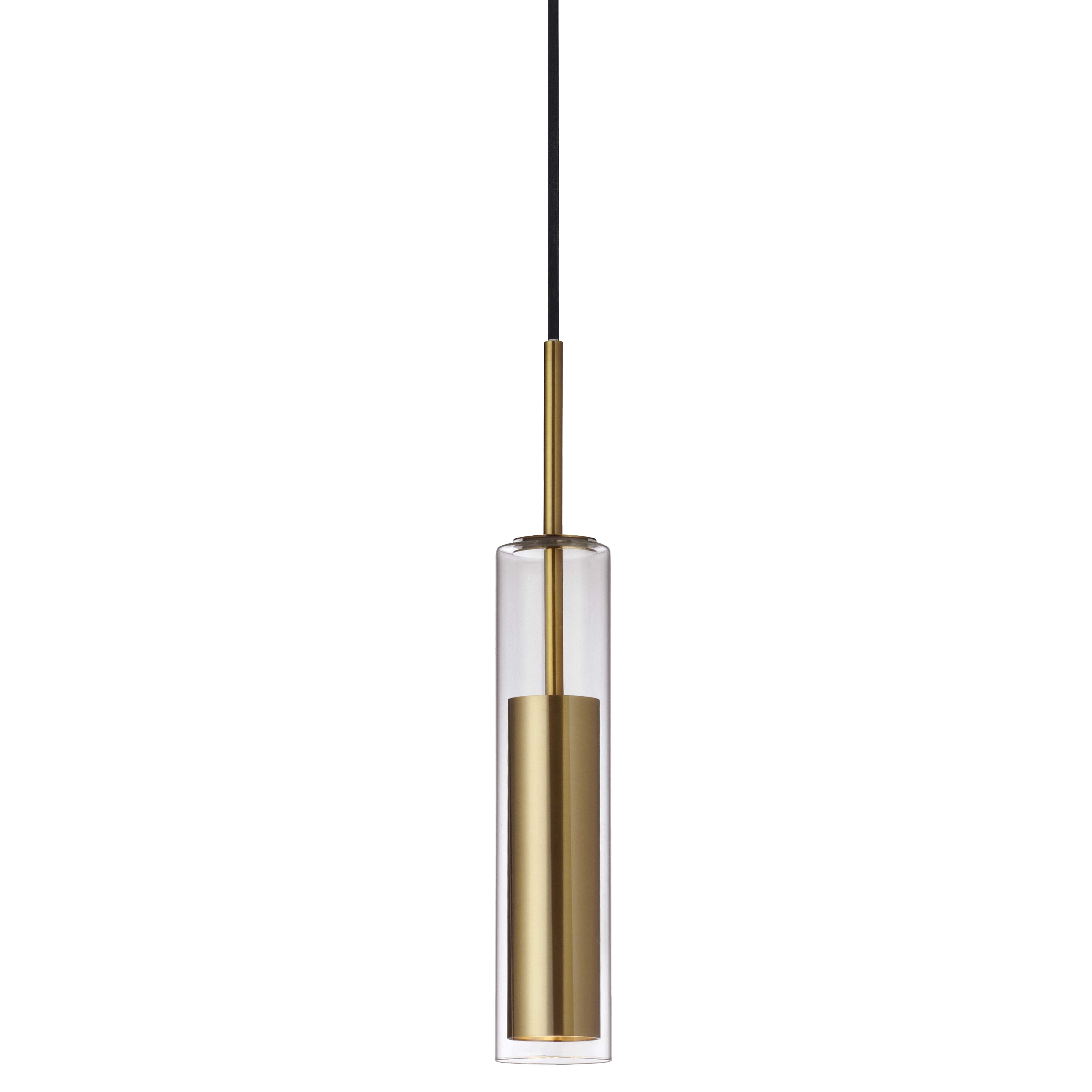 Luminaire suspendu Laiton vieilli | LUNA
