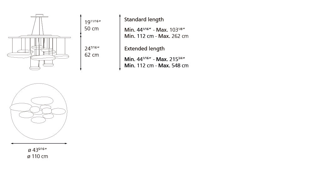 Suspension | Mercury — Susp Led 2X27W 27K 90CRI 2700 K