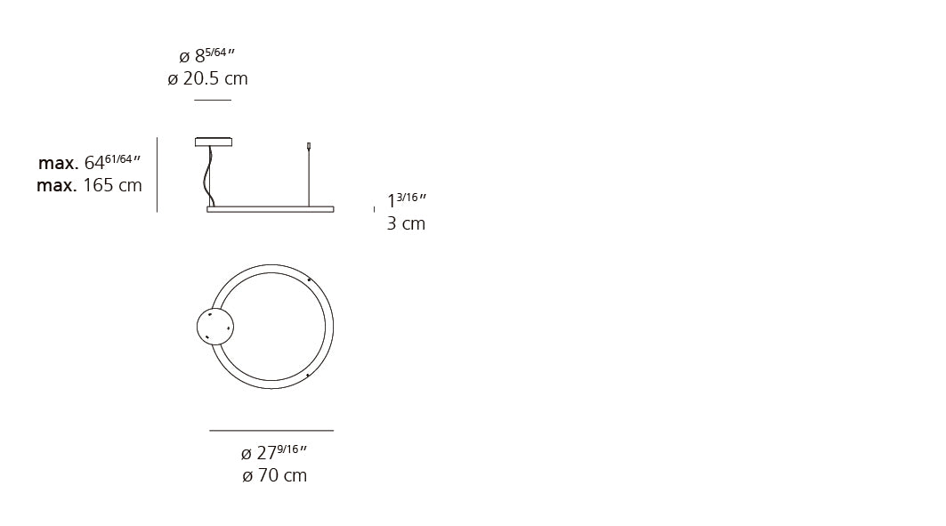 Suspension | Ripple — 70 Susp Led 29W 90CRI 3000 K