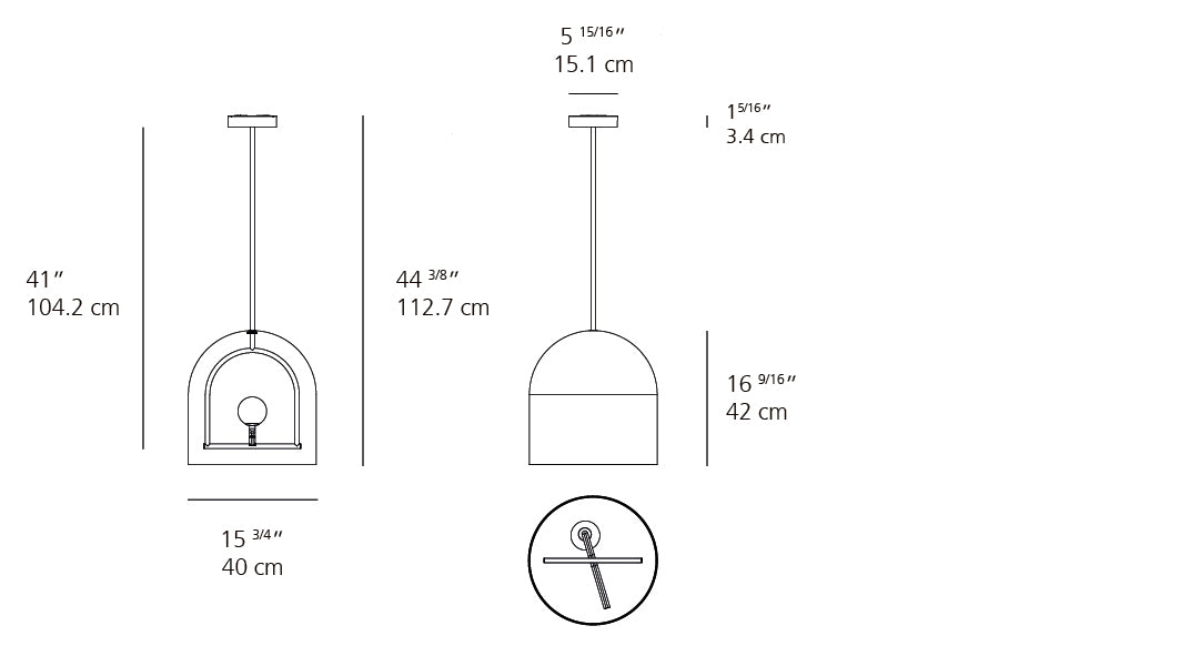 Suspension | Yanzi — Susp Led 10.1W 30K 90CRI 3000 K