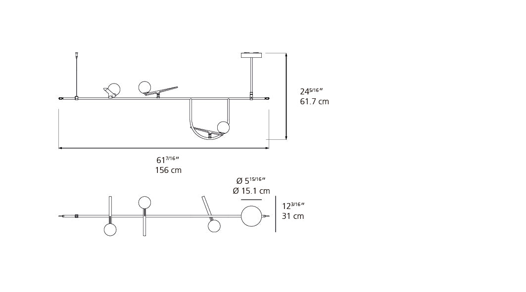 Suspension | Yanzi — Susp SC1 Led 27W 30K 3000 K
