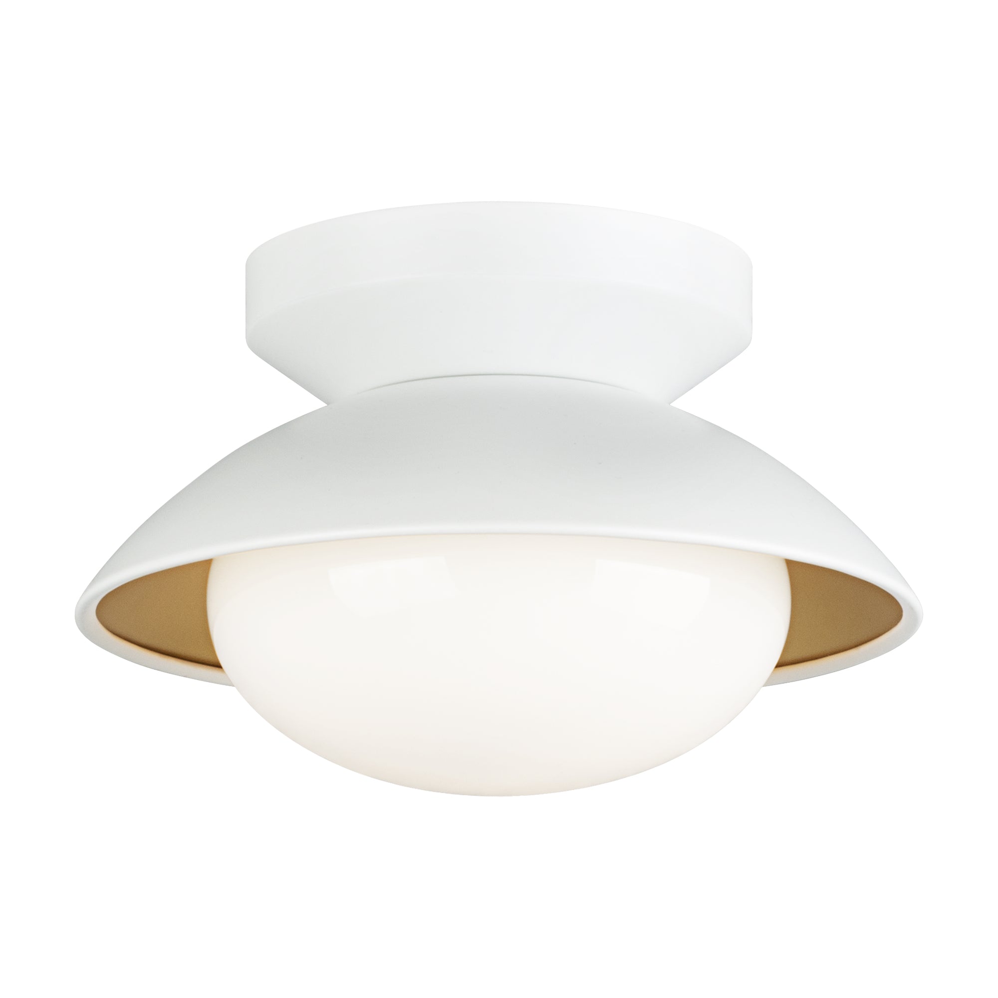 Plafonnier Blanc et or | HATLEY