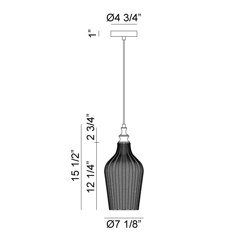 Luminaire suspendu | RENITY - Laiton