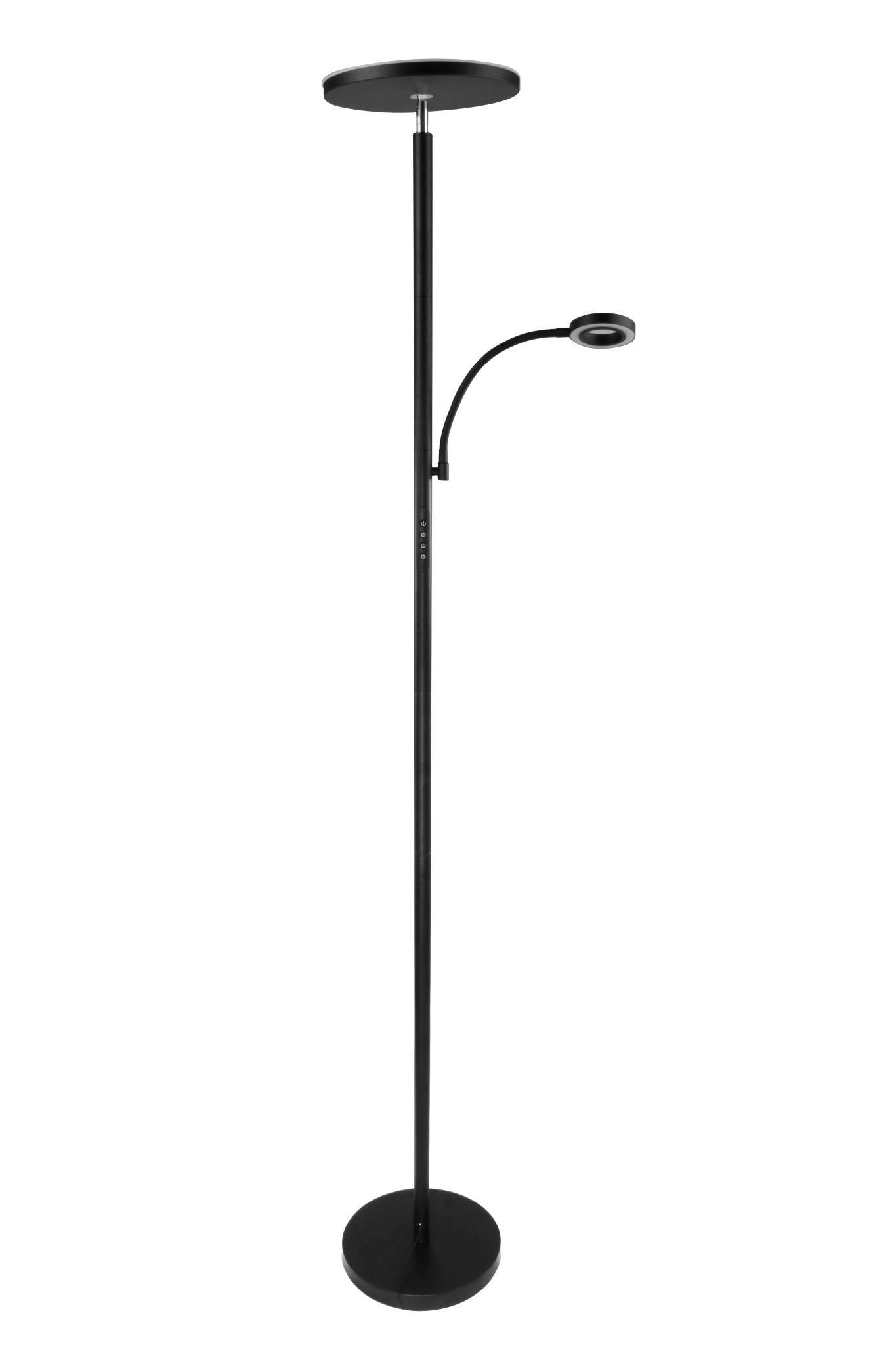 Lampe de plancher Noir mat |