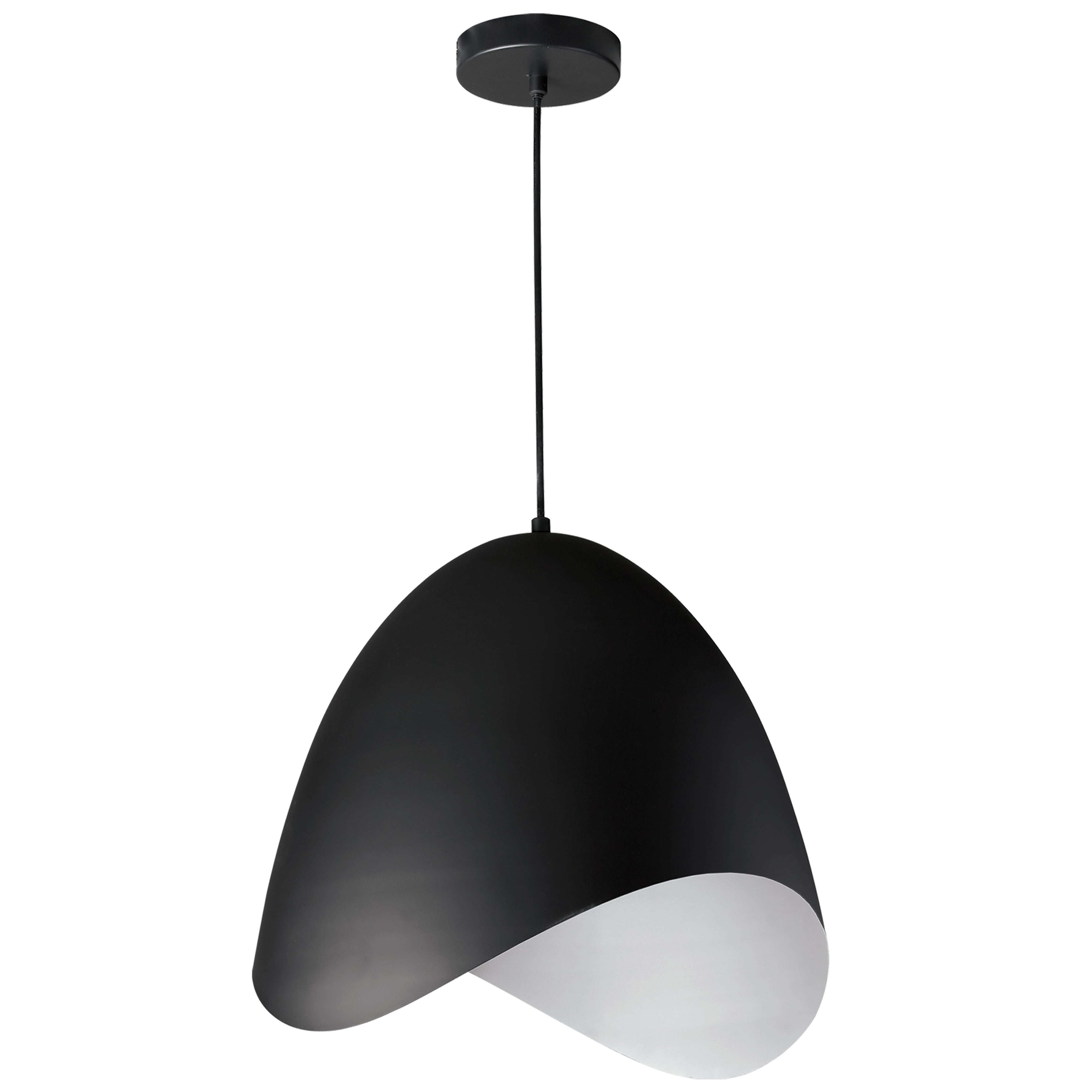 Luminaire suspendu Noir | MYRA — 15 po
