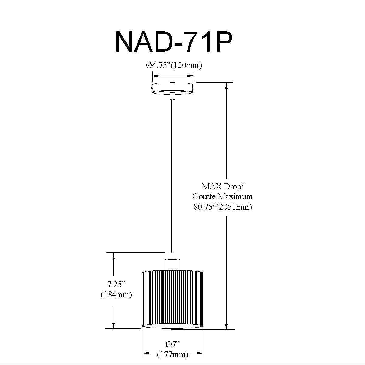 Luminaire suspendu Transparent | NADINE