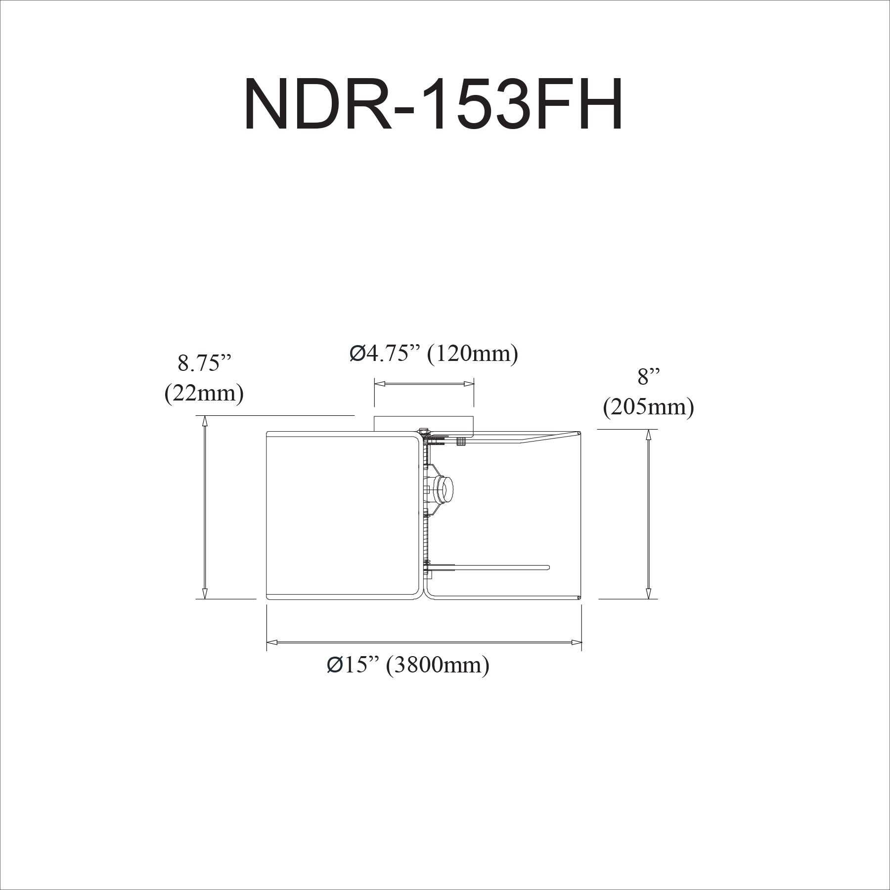 Plafonnier Blanc | NOTCHED DRUM
