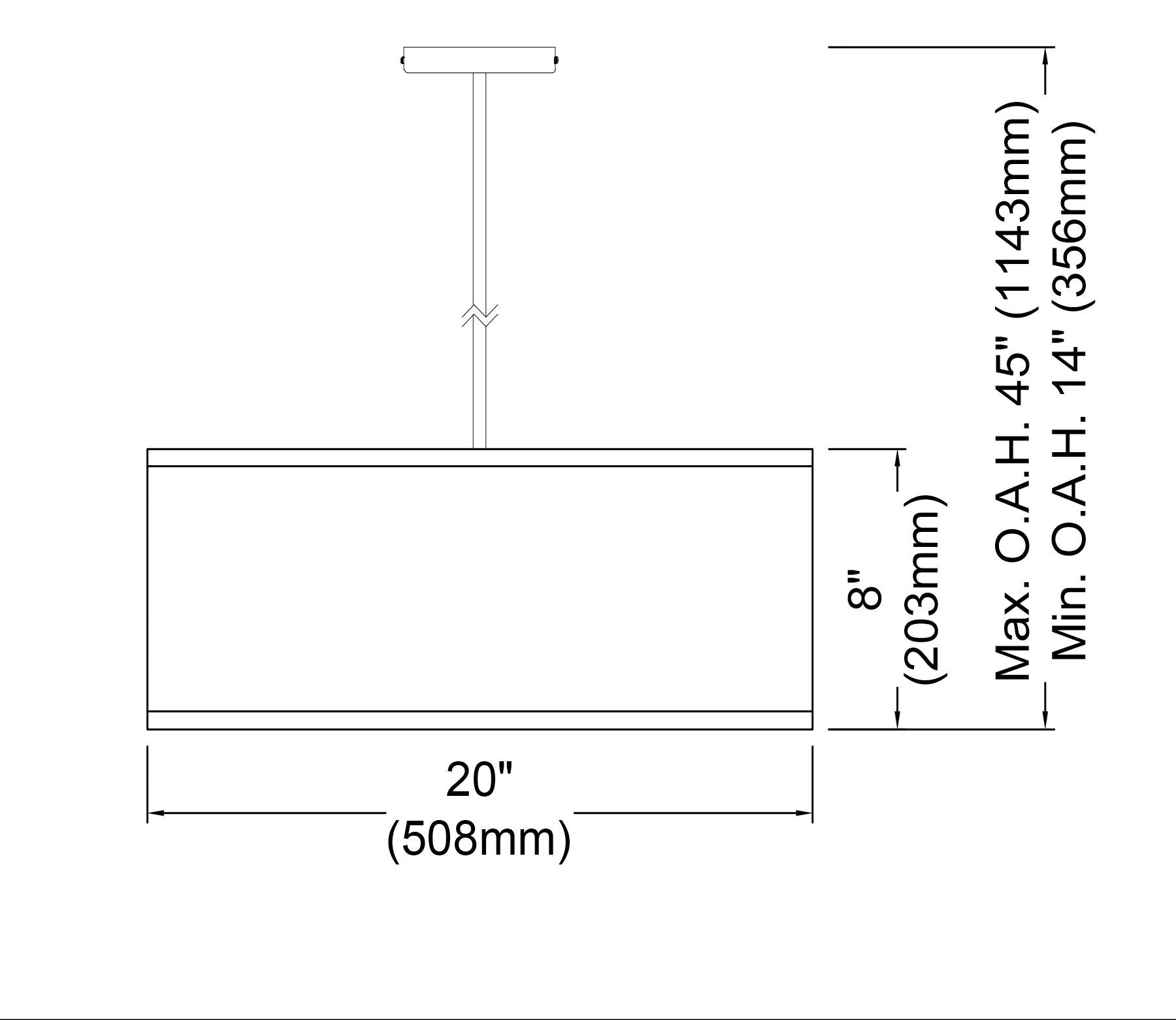 Luminaire suspendu | NENA — 20 po