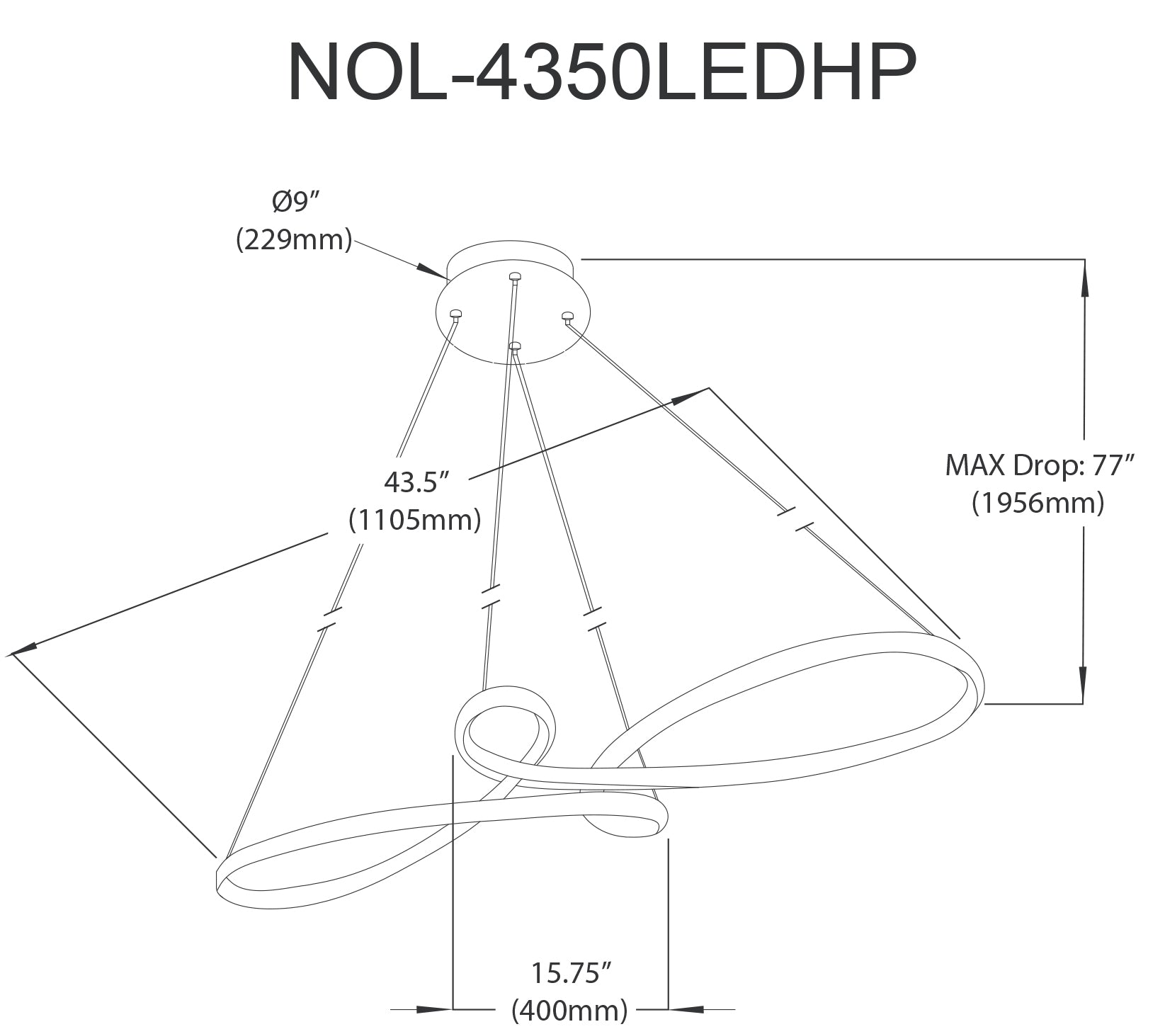 Luminaire suspendu Laiton vieilli | NOLA