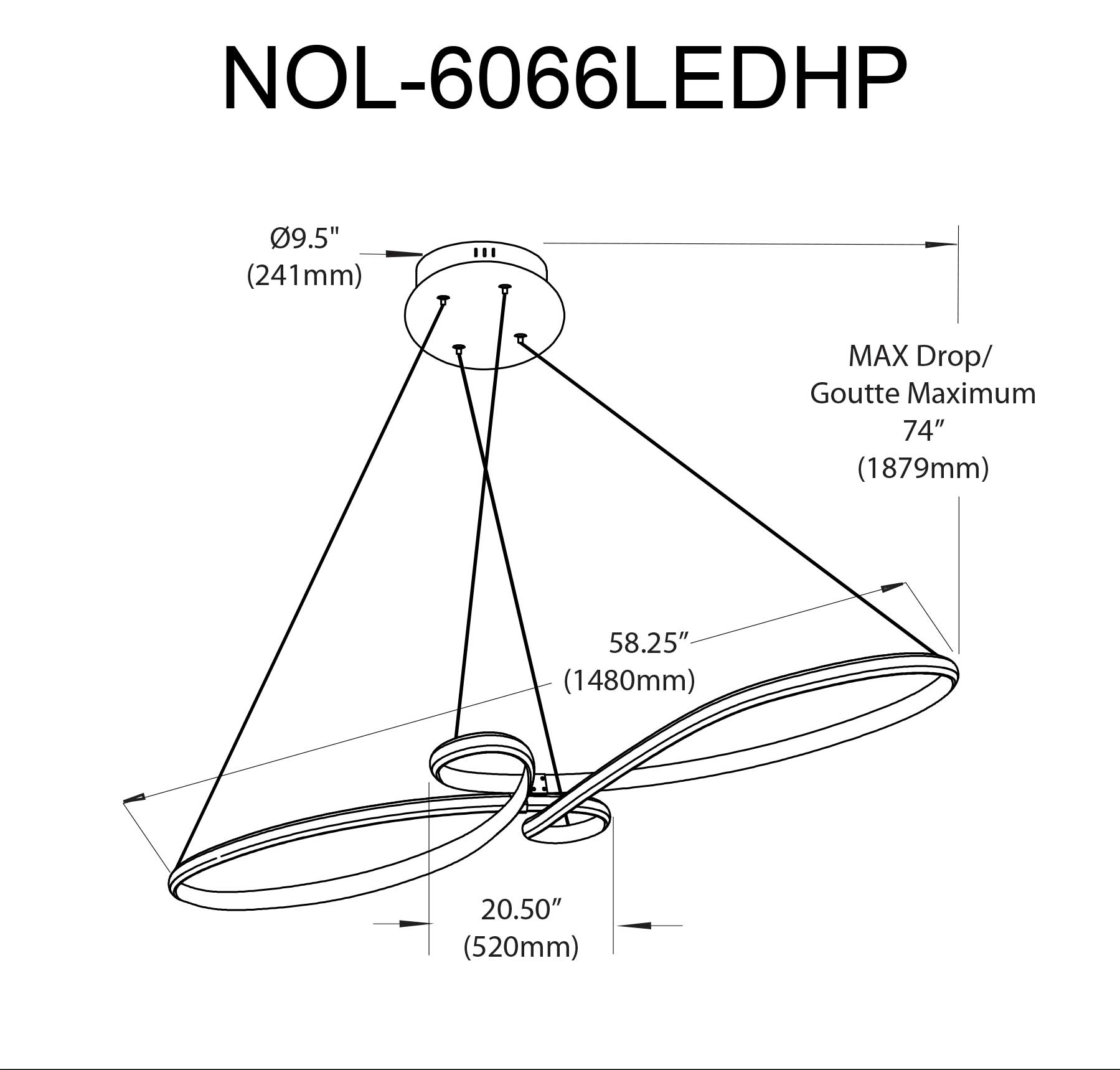 Luminaire suspendu Laiton vieilli | NOLA