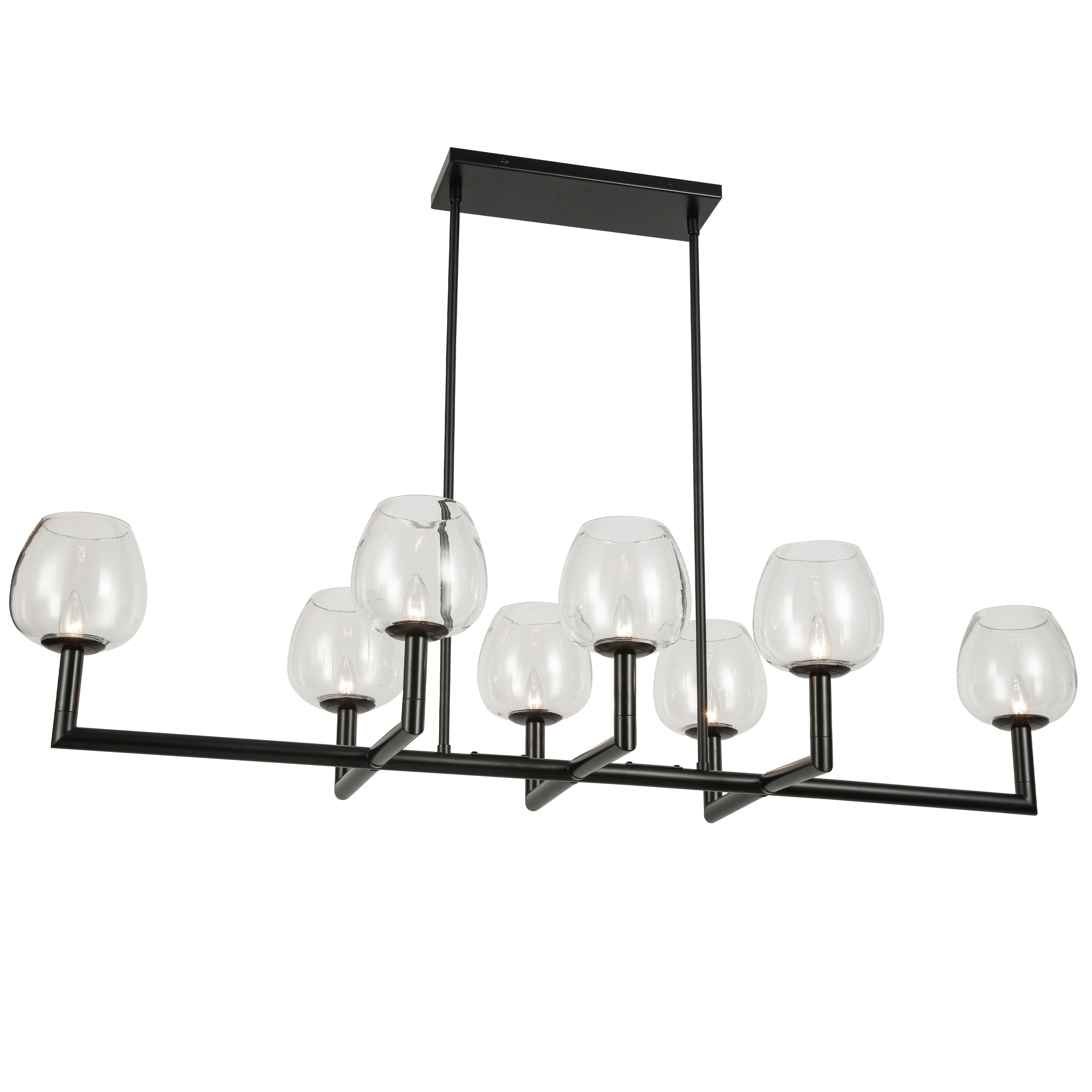 NORA Chandelier Black - NOR-478HC-MB-CLR | DAINOLITE