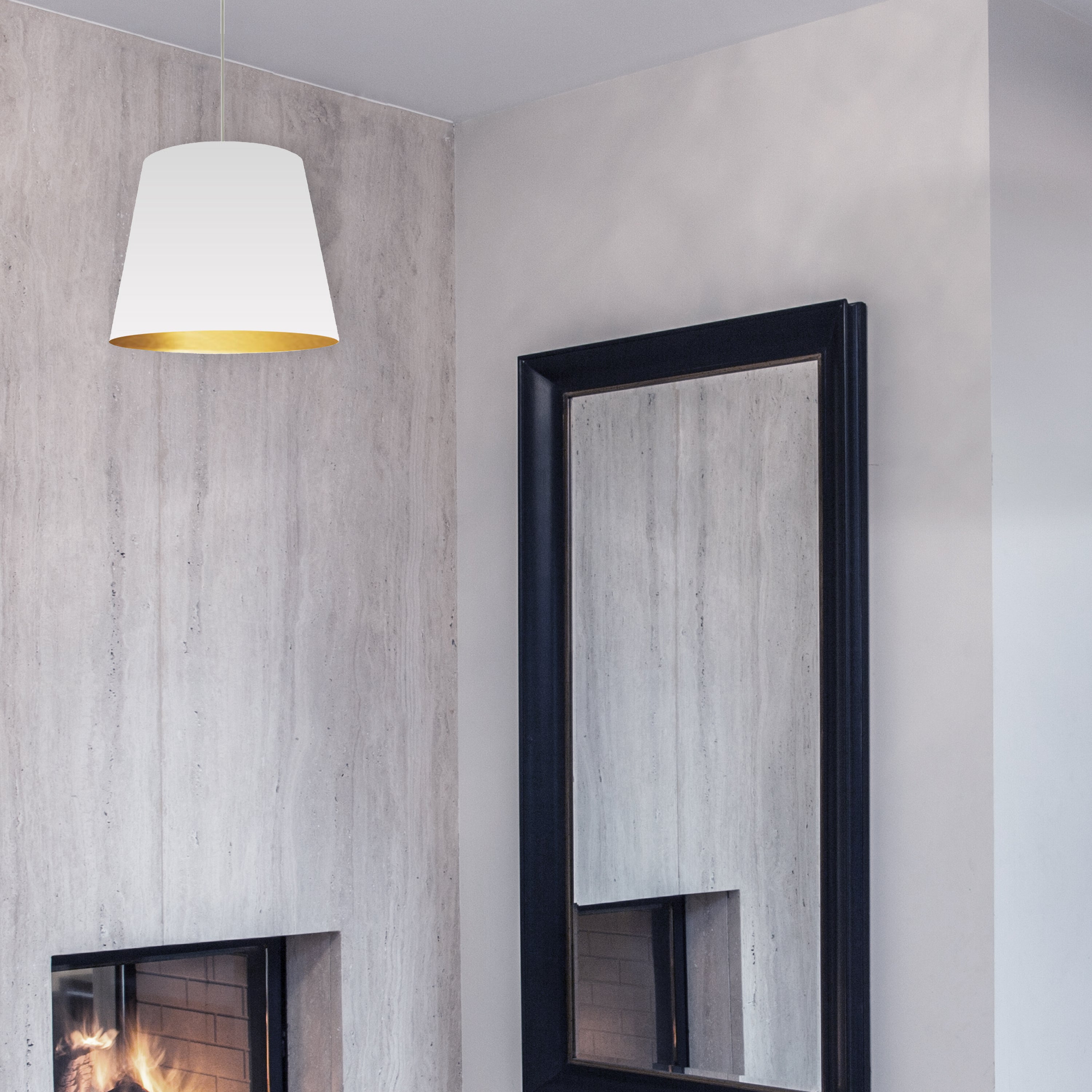 Luminaire suspendu Blanc | OVERSIZED DRUM