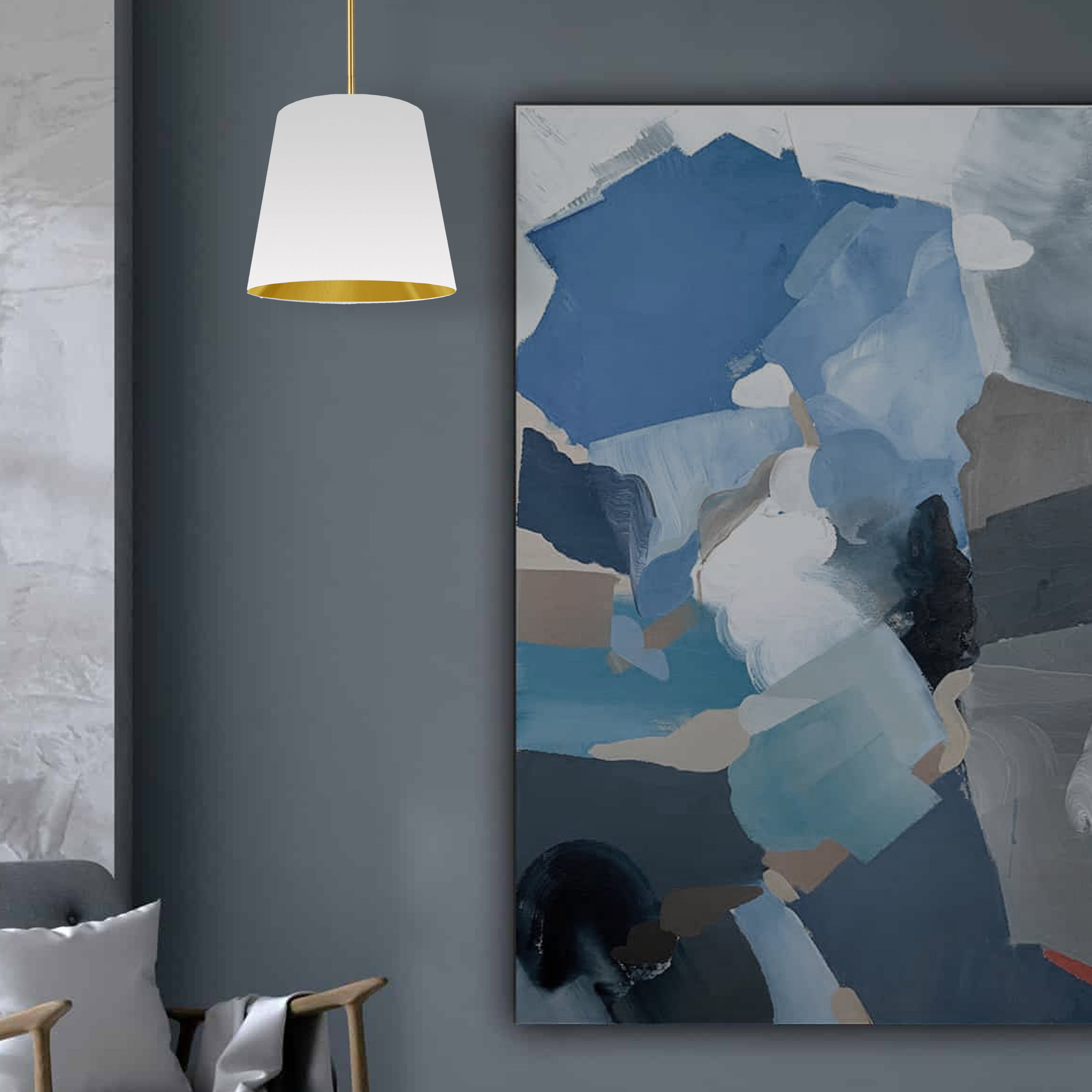 Luminaire suspendu Blanc | OVERSIZED DRUM
