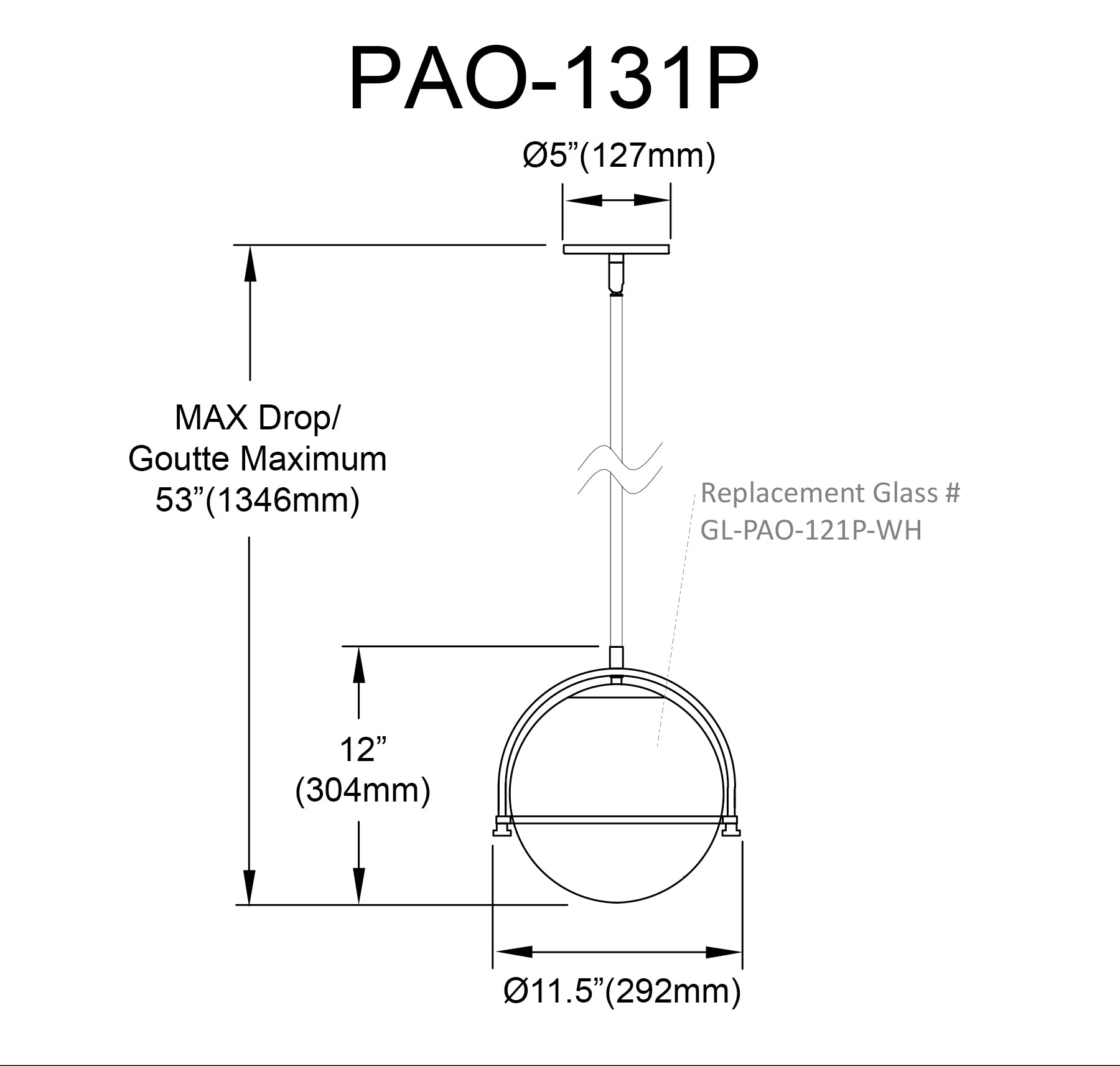 Luminaire suspendu Laiton vieilli | PAOLA