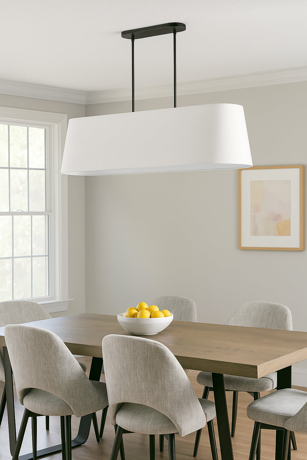 Luminaire suspendu Blanc | PITA — 48 po