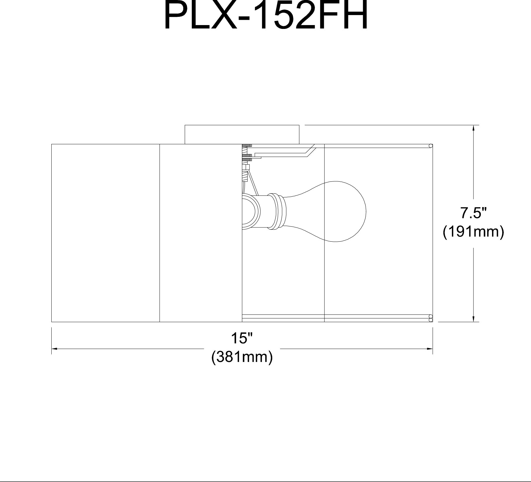 Plafonnier | PHLOX — 15 po