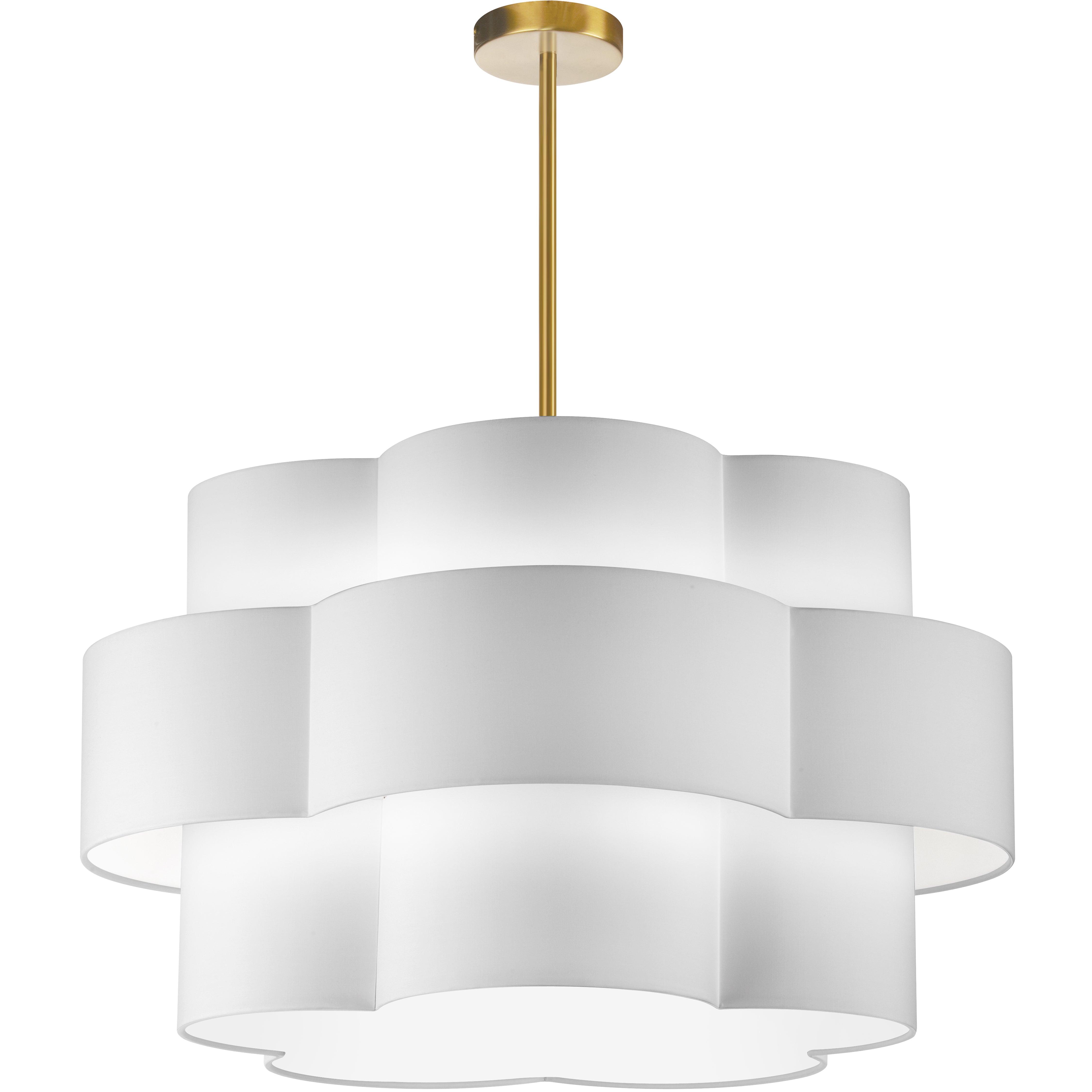 PHLOX Chandelier Blanc - PLX-284C-AGB-WH | DAINOLITE