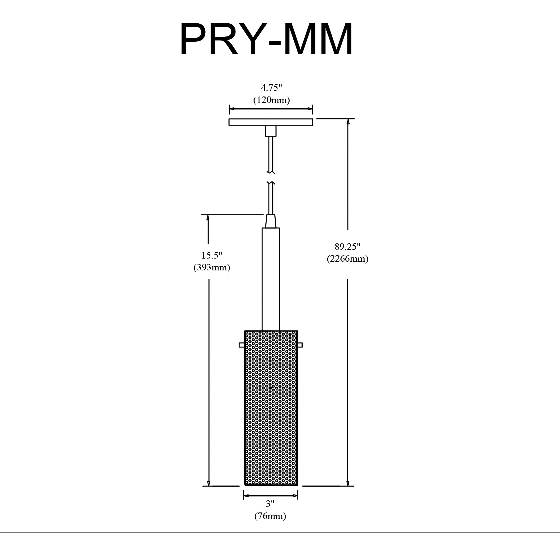 Luminaire suspendu | PERCY — 3 po