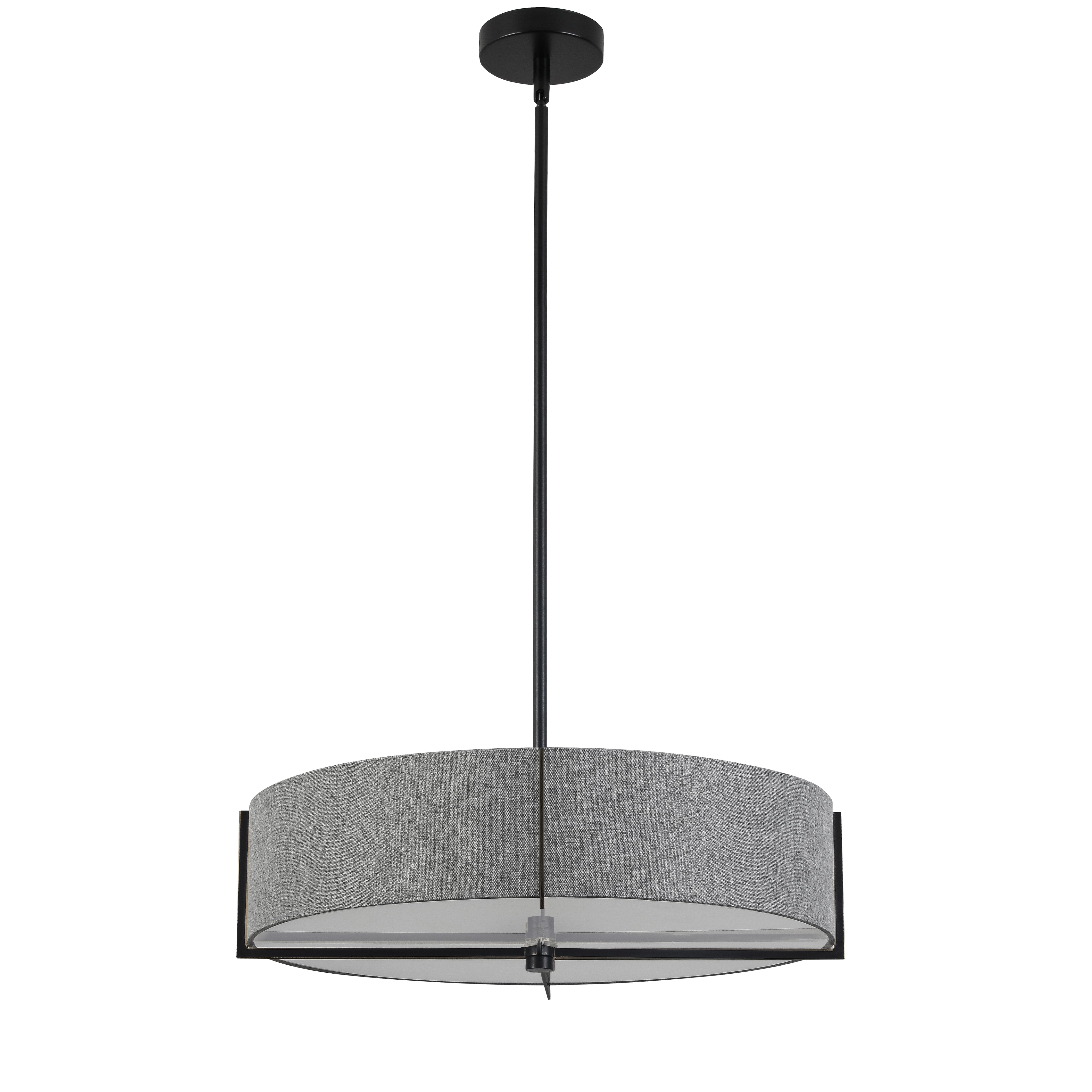 Luminaire suspendu Noir mat et gris | PRESTON