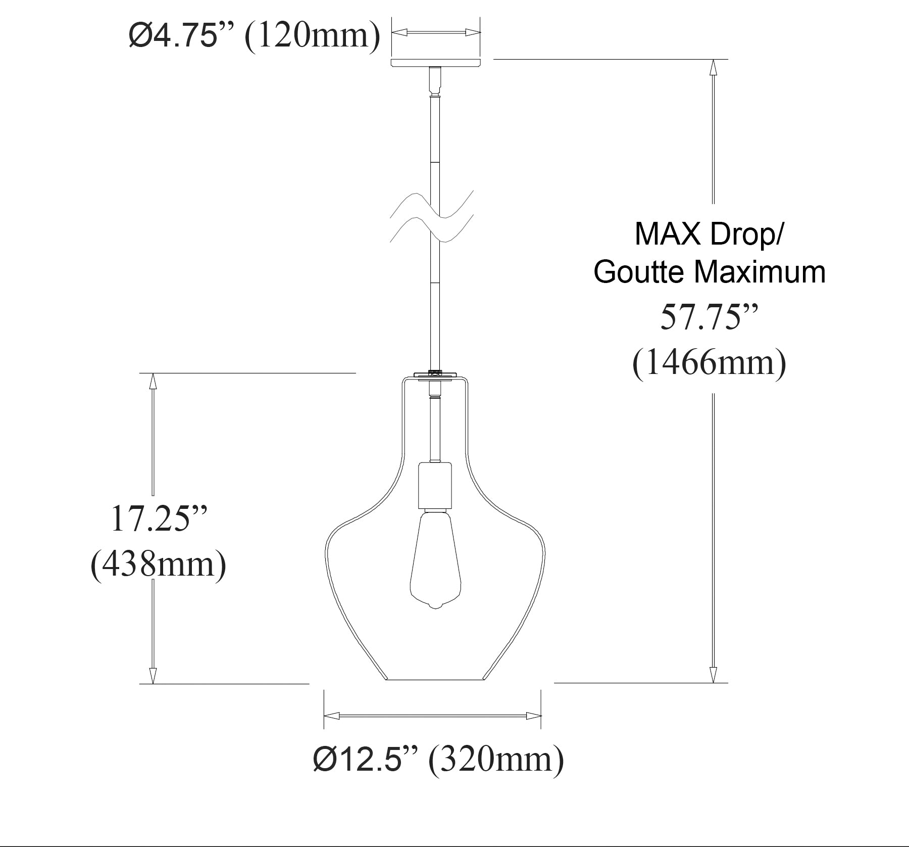 Luminaire suspendu Transparent | PETALITE