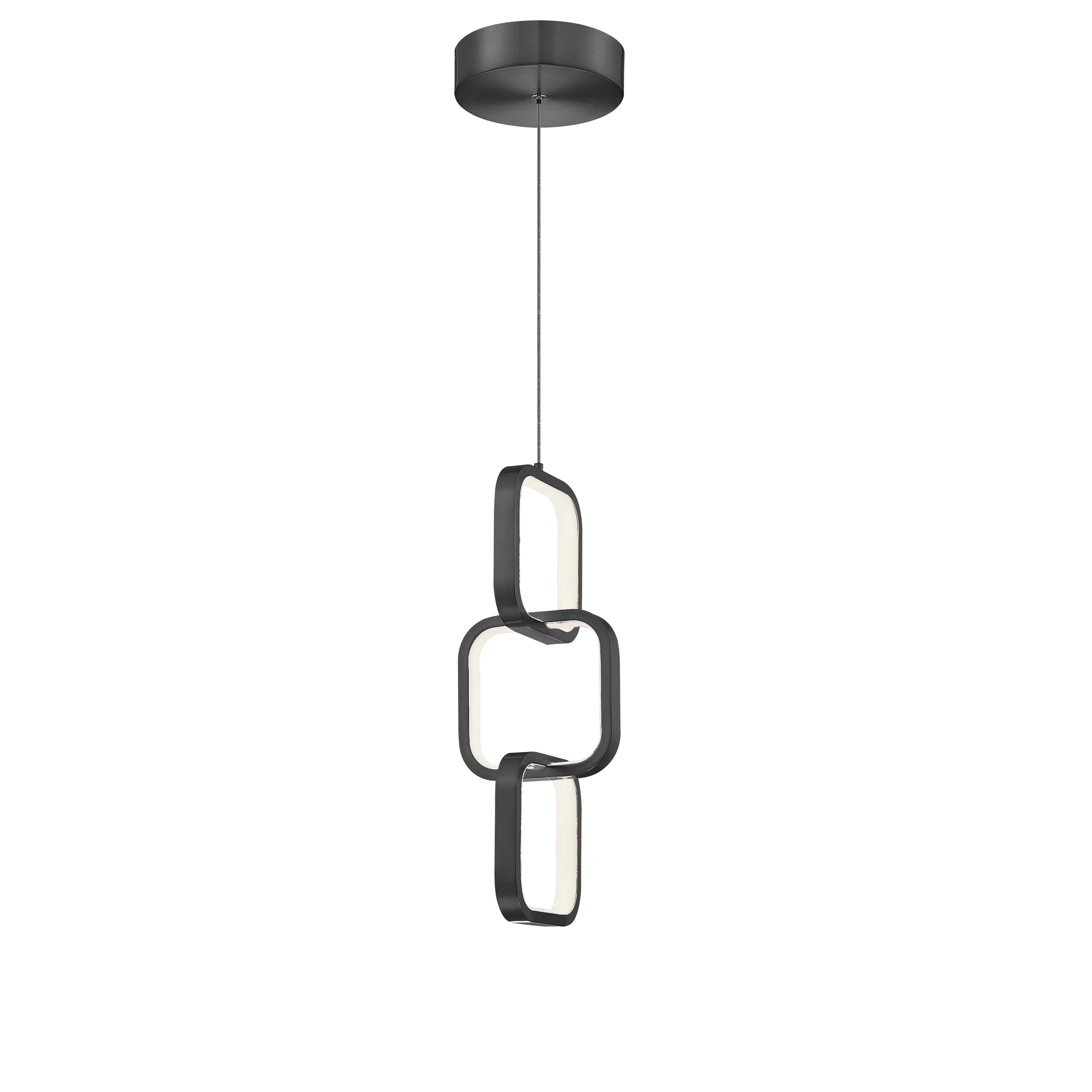 Luminaire suspendu Noir | PATSY — 6 po
