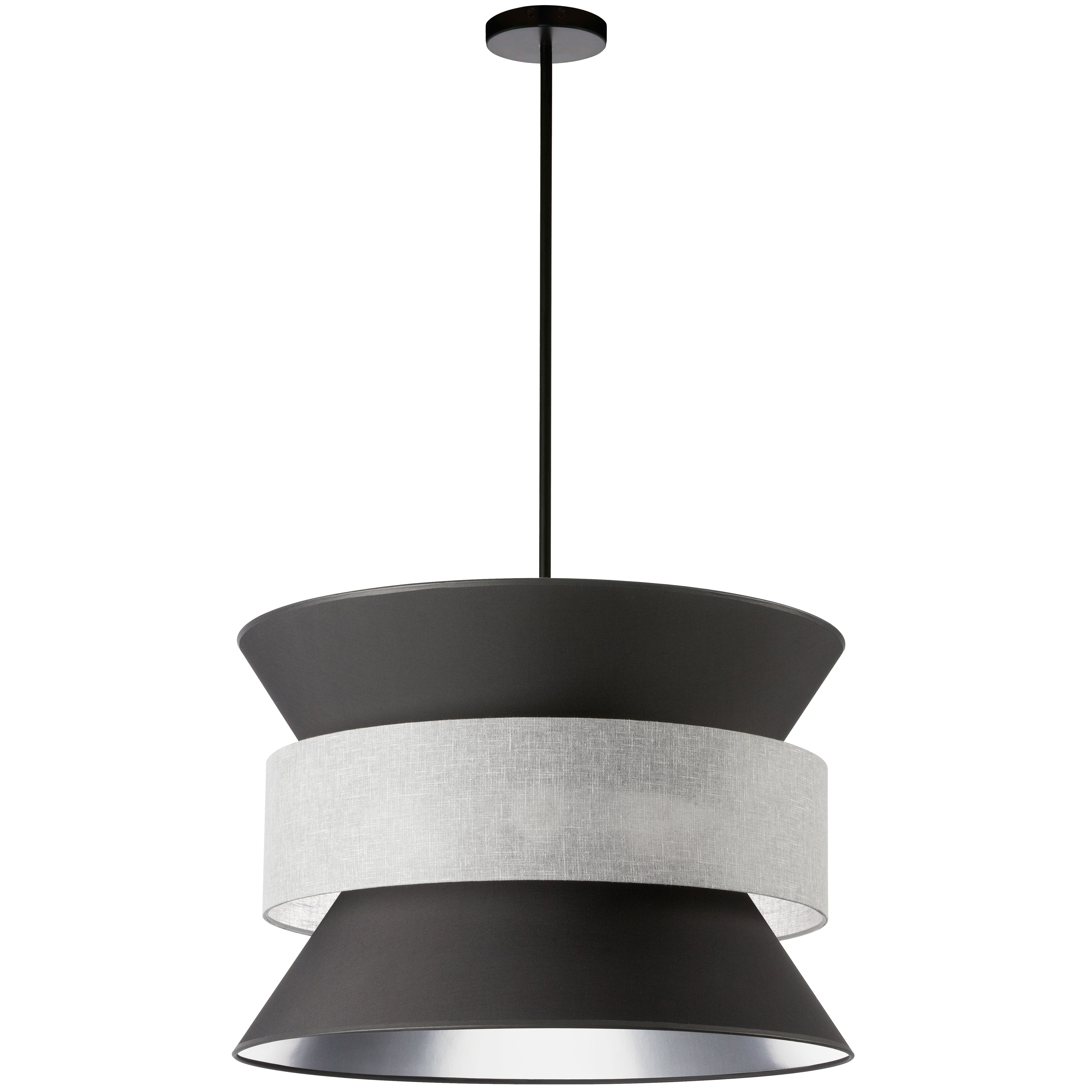 QUESTA Suspension Noir - QUA-244P-BK-GRY | DAINOLITE