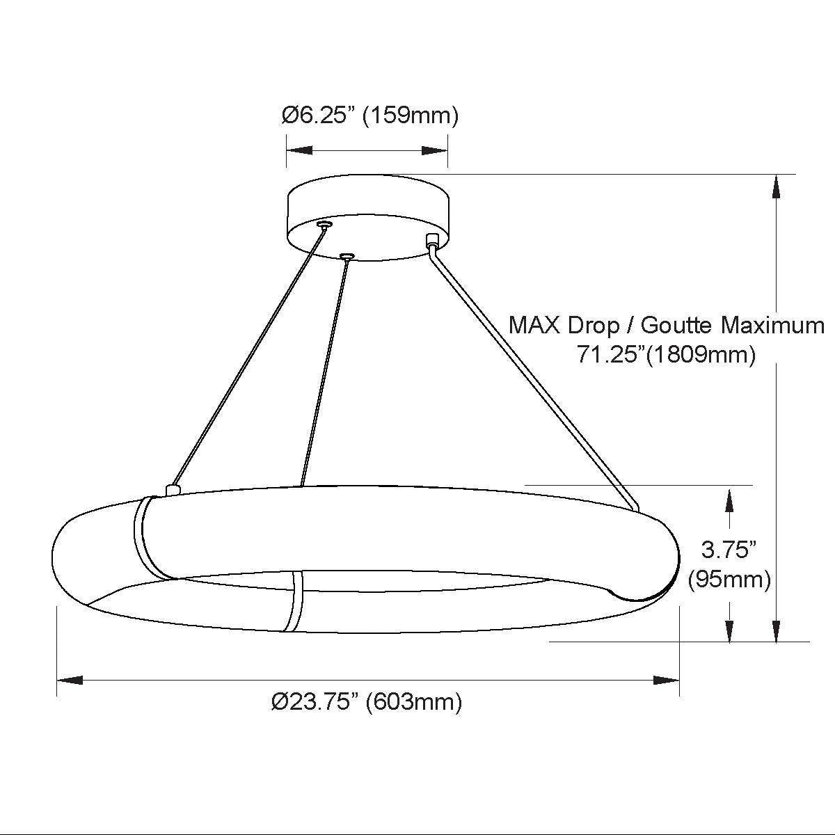 Luminaire suspendu Albâtre synthétique | REUBEN