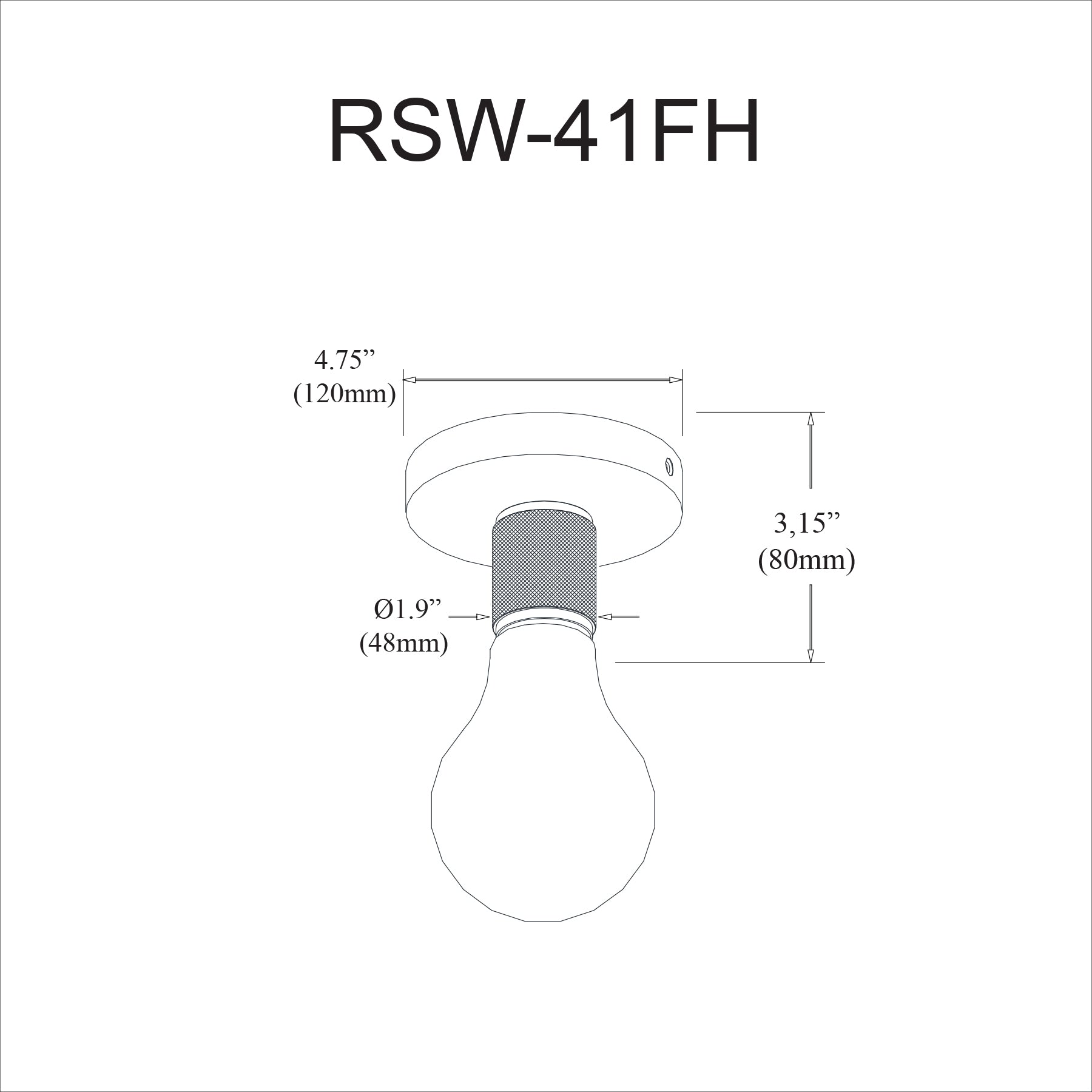 Plafonnier Laiton vieilli | ROSWELL
