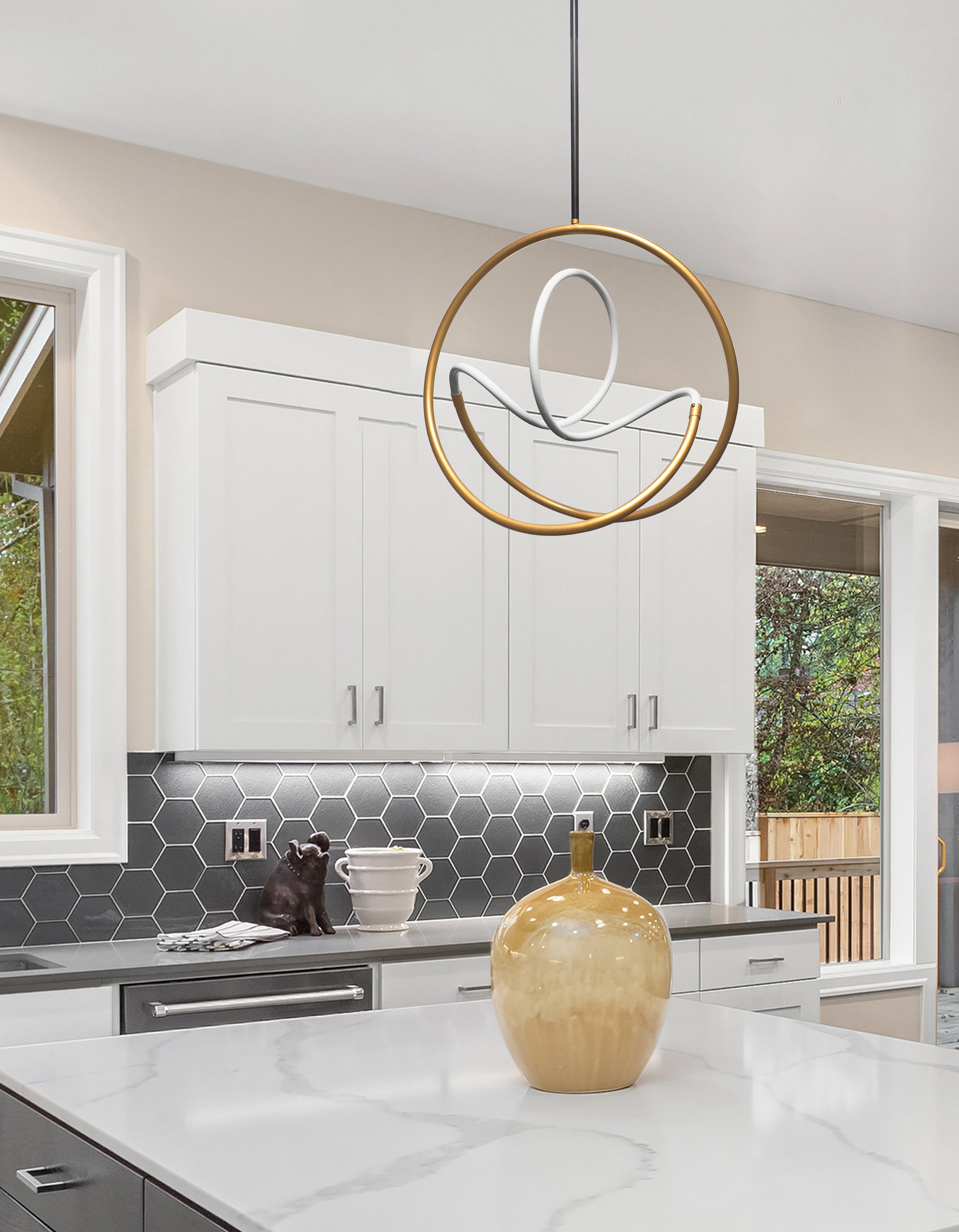Luminaire suspendu Or | RAELYNN