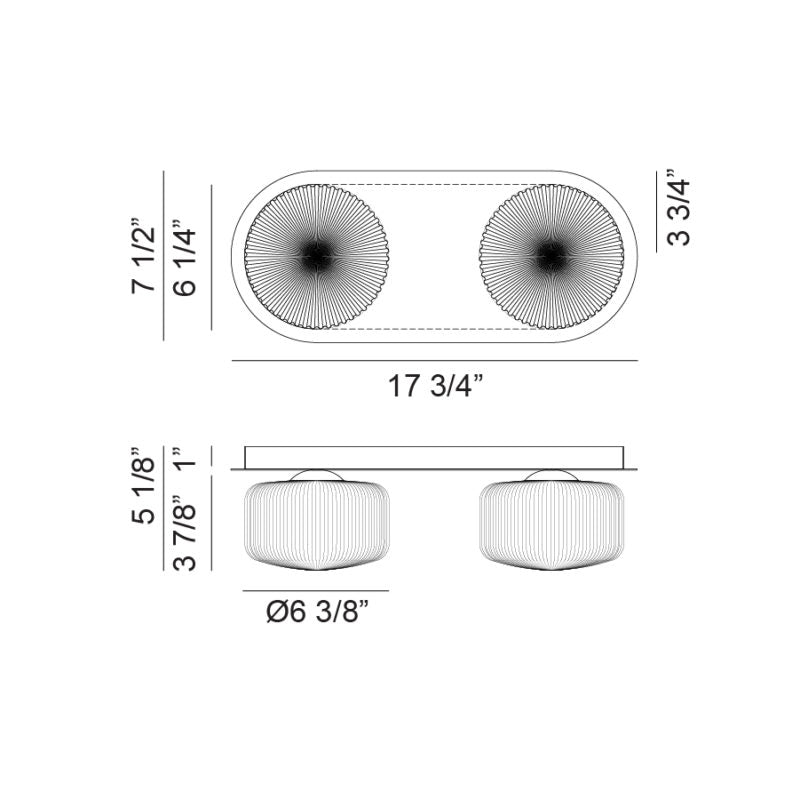 Applique murale | KNOBBEL - Noir — Abat-jour fermé