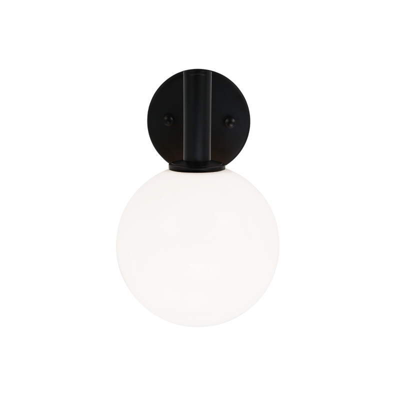 Applique murale | COSMO - Noir — Abat-jour ouvert