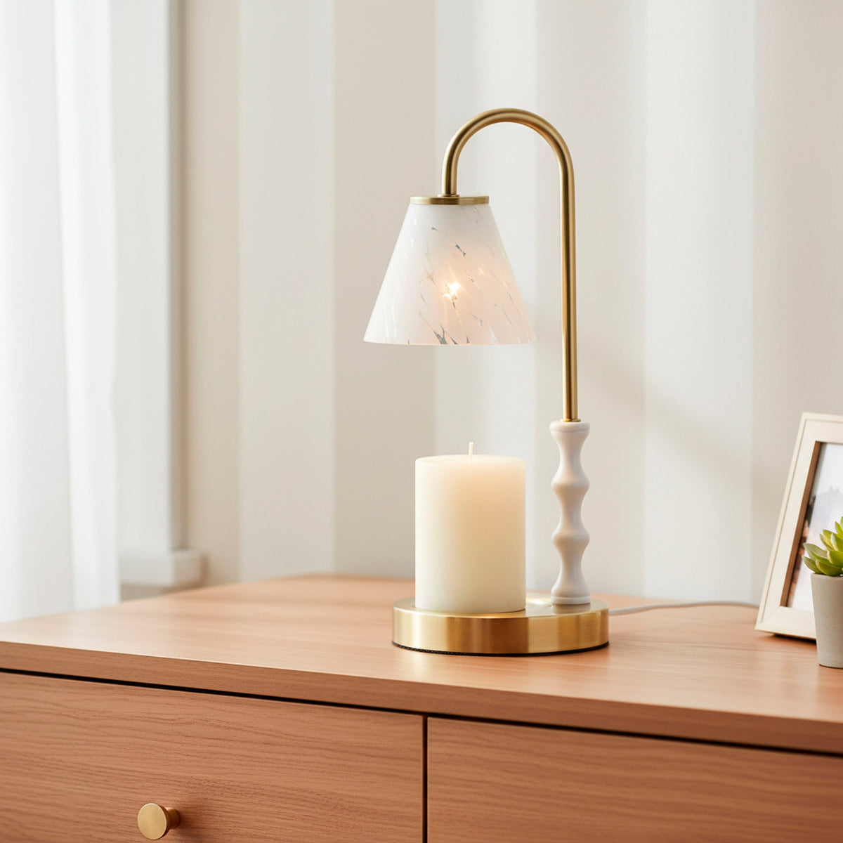 Lampe chauffe-bougie | Eloise — Adesso