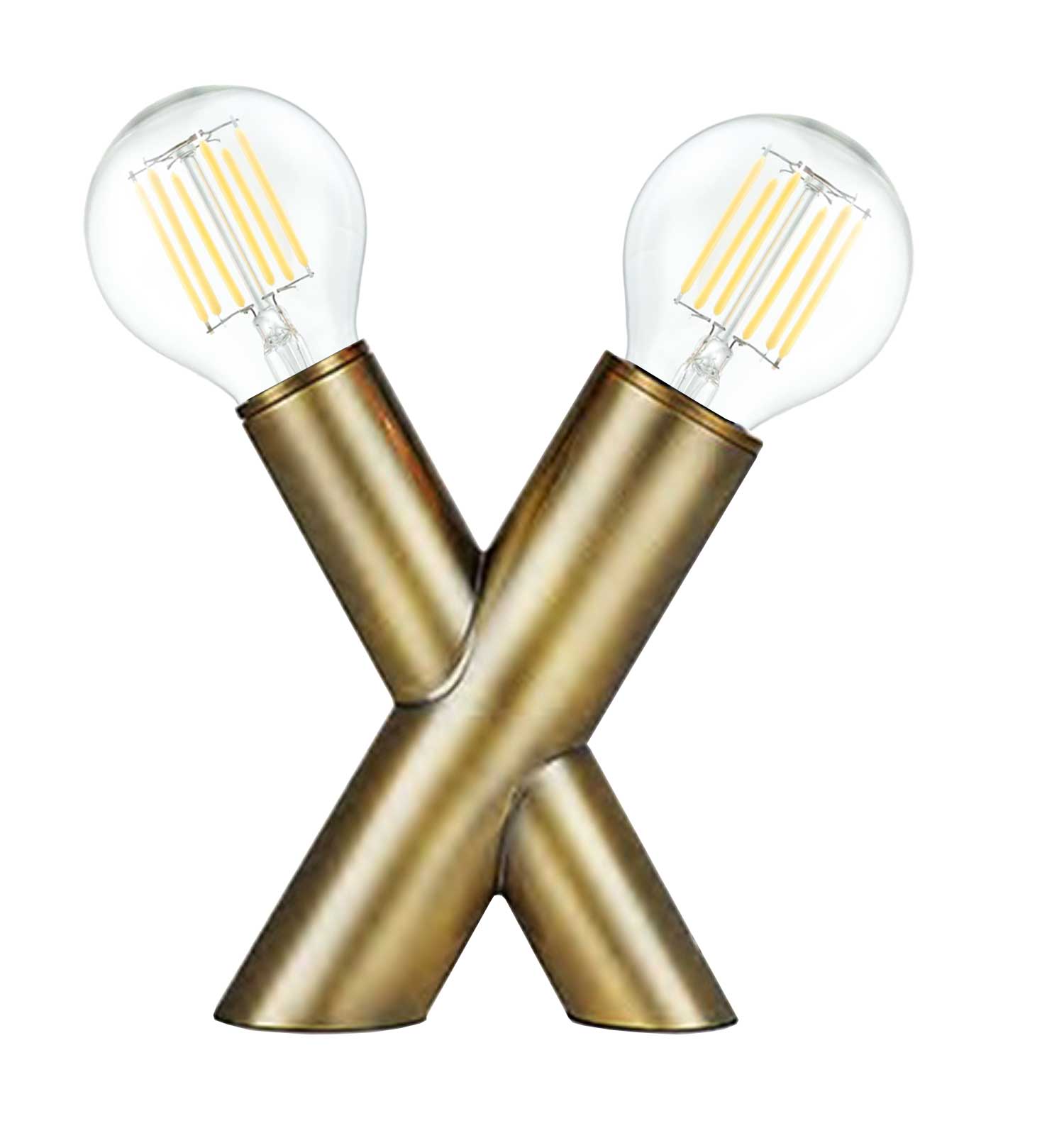 Lampe de table Laiton vieilli | TEMORA