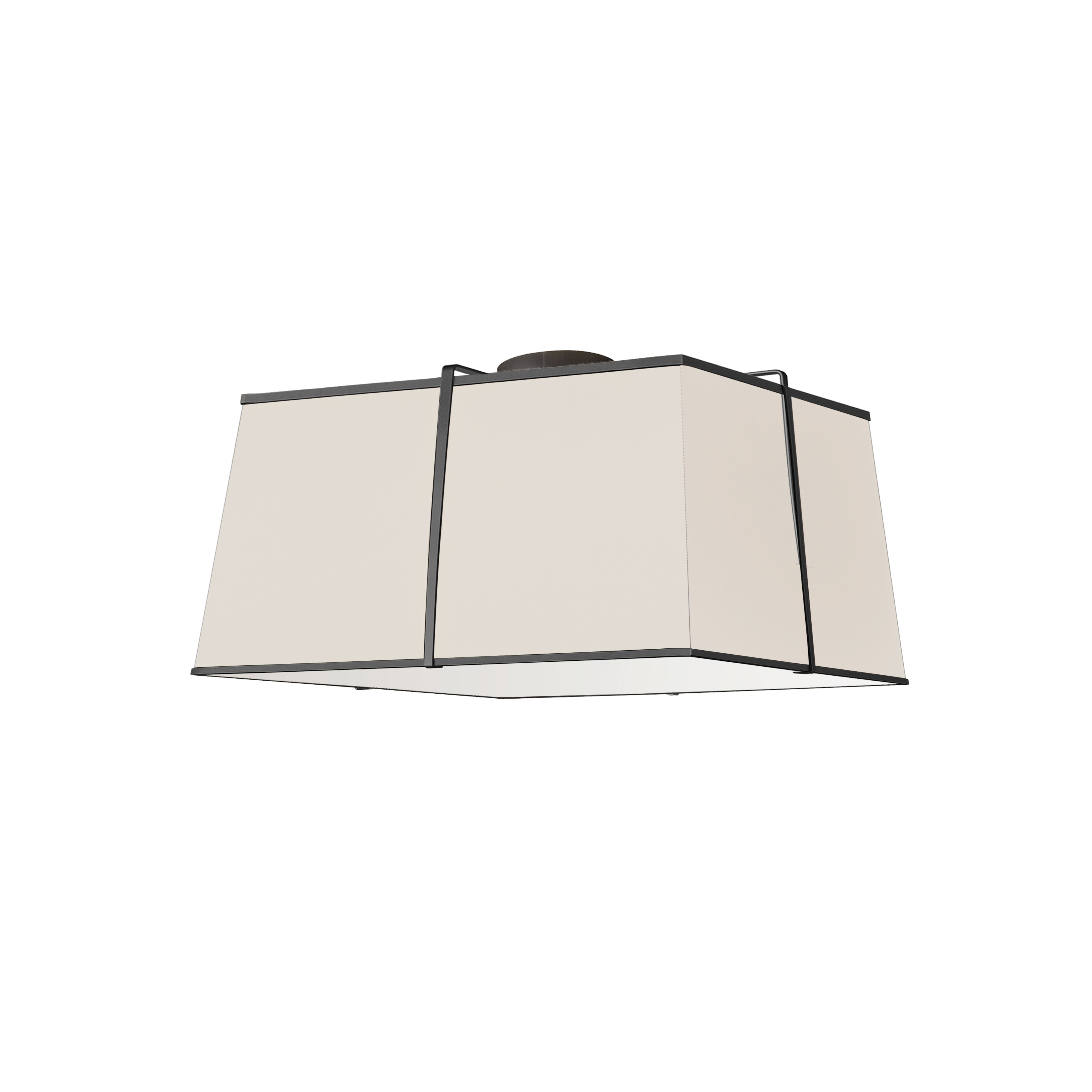 TRAPEZOID Plafonnier Crème - TRA-163FH-BK-CRM | DAINOLITE