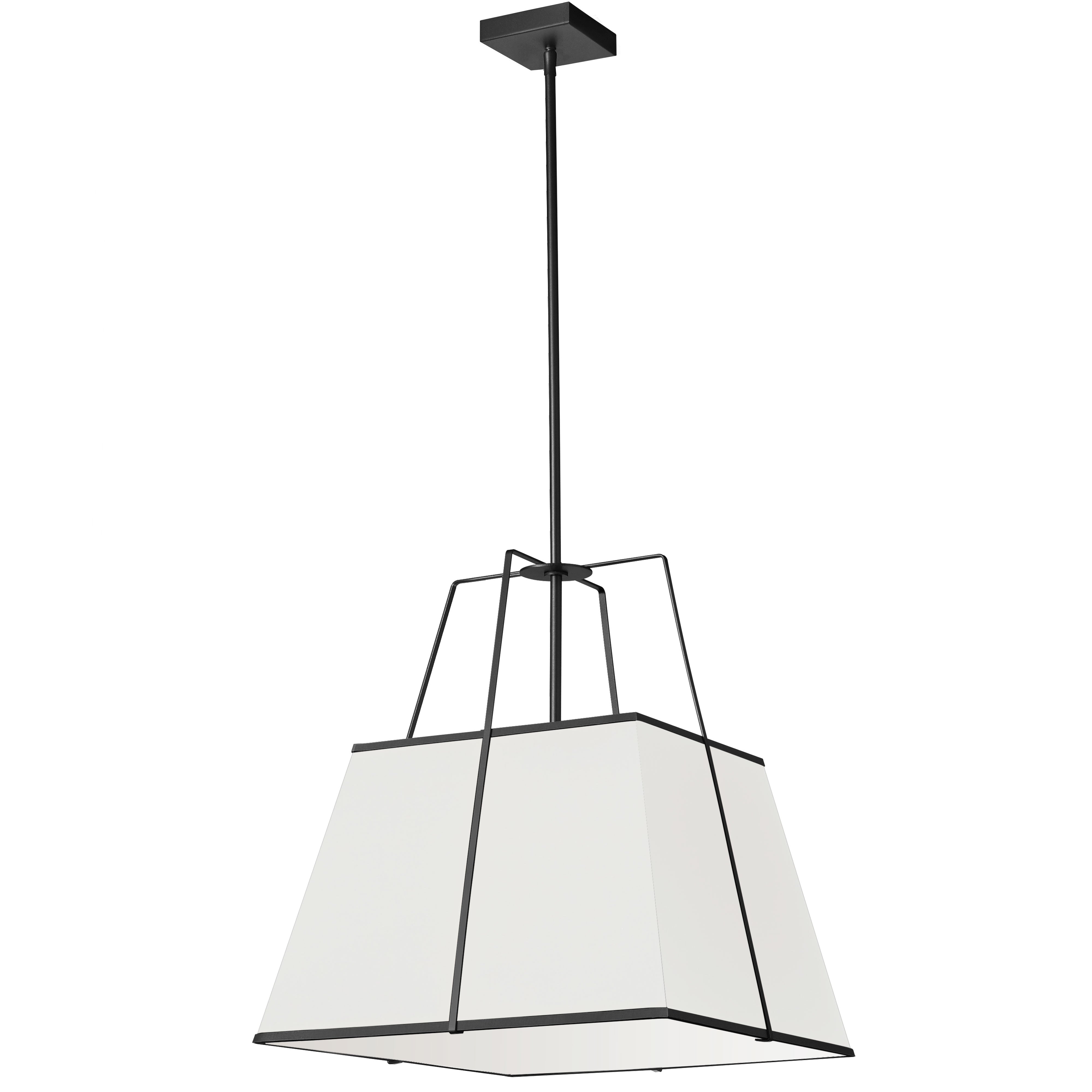 TRAPEZOID Suspension Blanc - TRA-181P-BK-WH | DAINOLITE