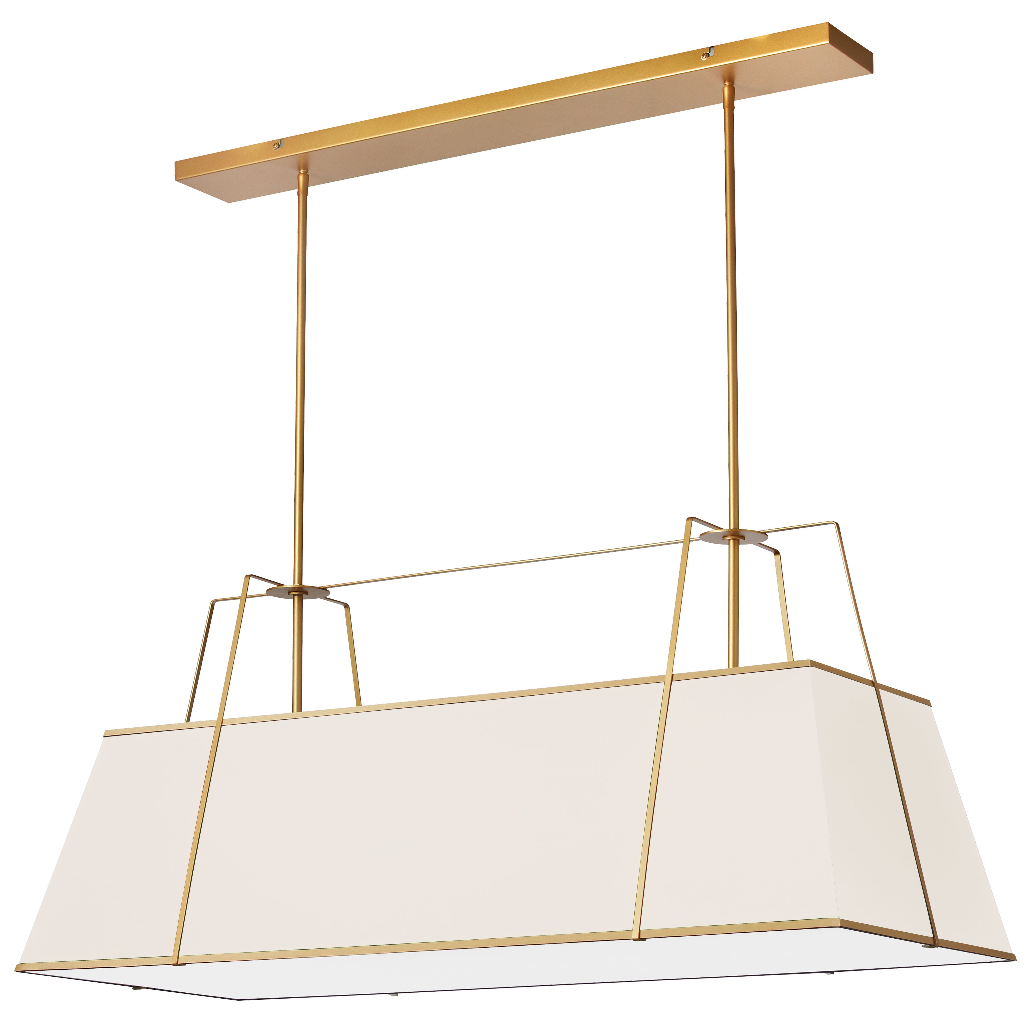 TRAPEZOID Chandelier Crème - TRA-444HC-GLD-CRM | DAINOLITE