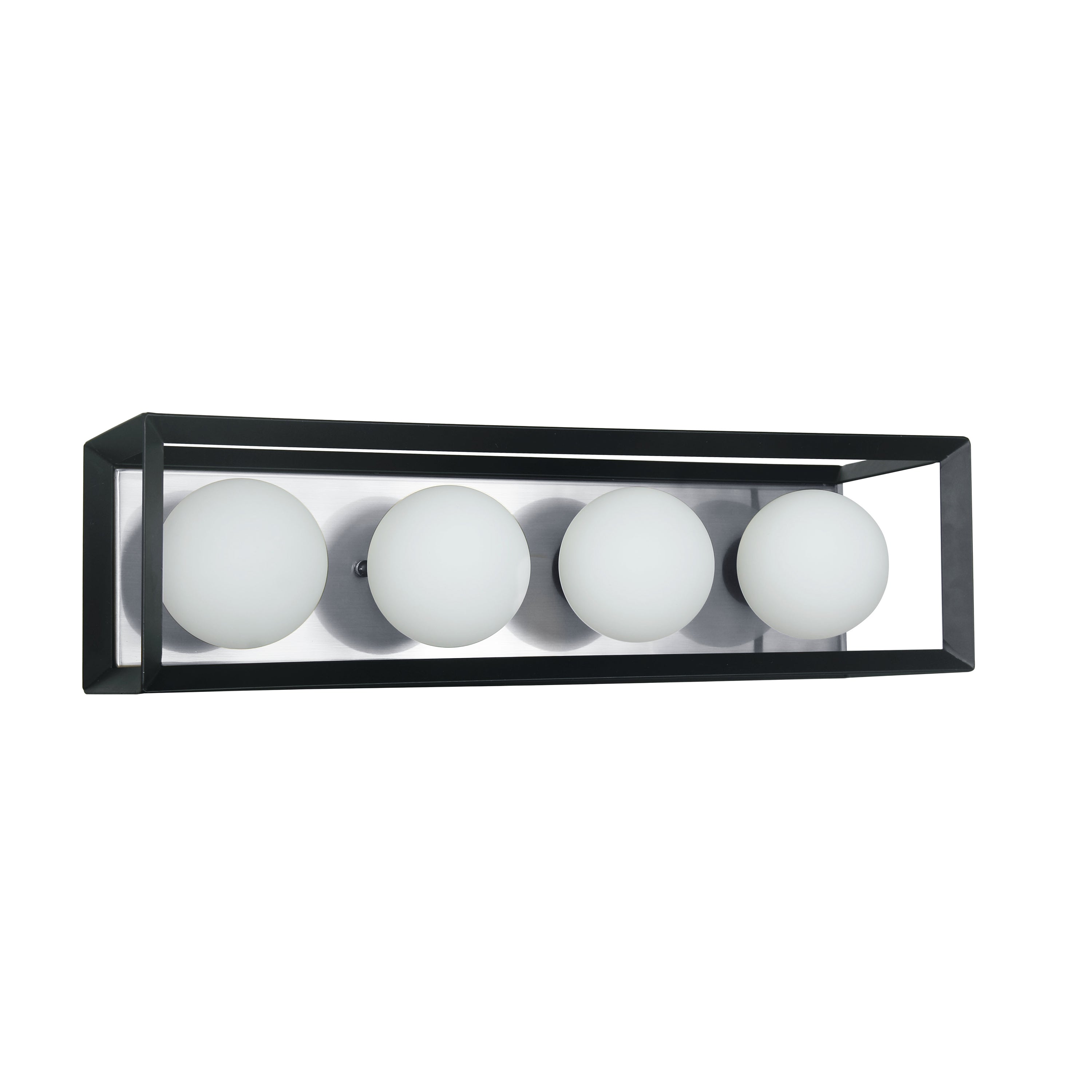 Bathroom wall sconce Black - V166-4W-BK-PC | DAINOLITE