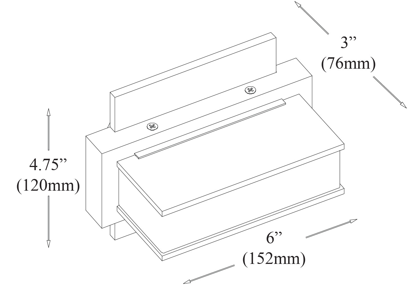 Applique murale Laiton vieilli | VLD-215-1W