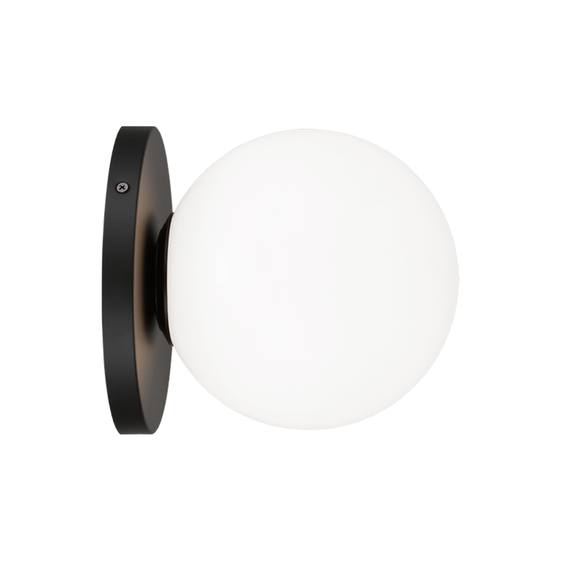 Applique murale | COSMO - Noir — Abat-jour ouvert