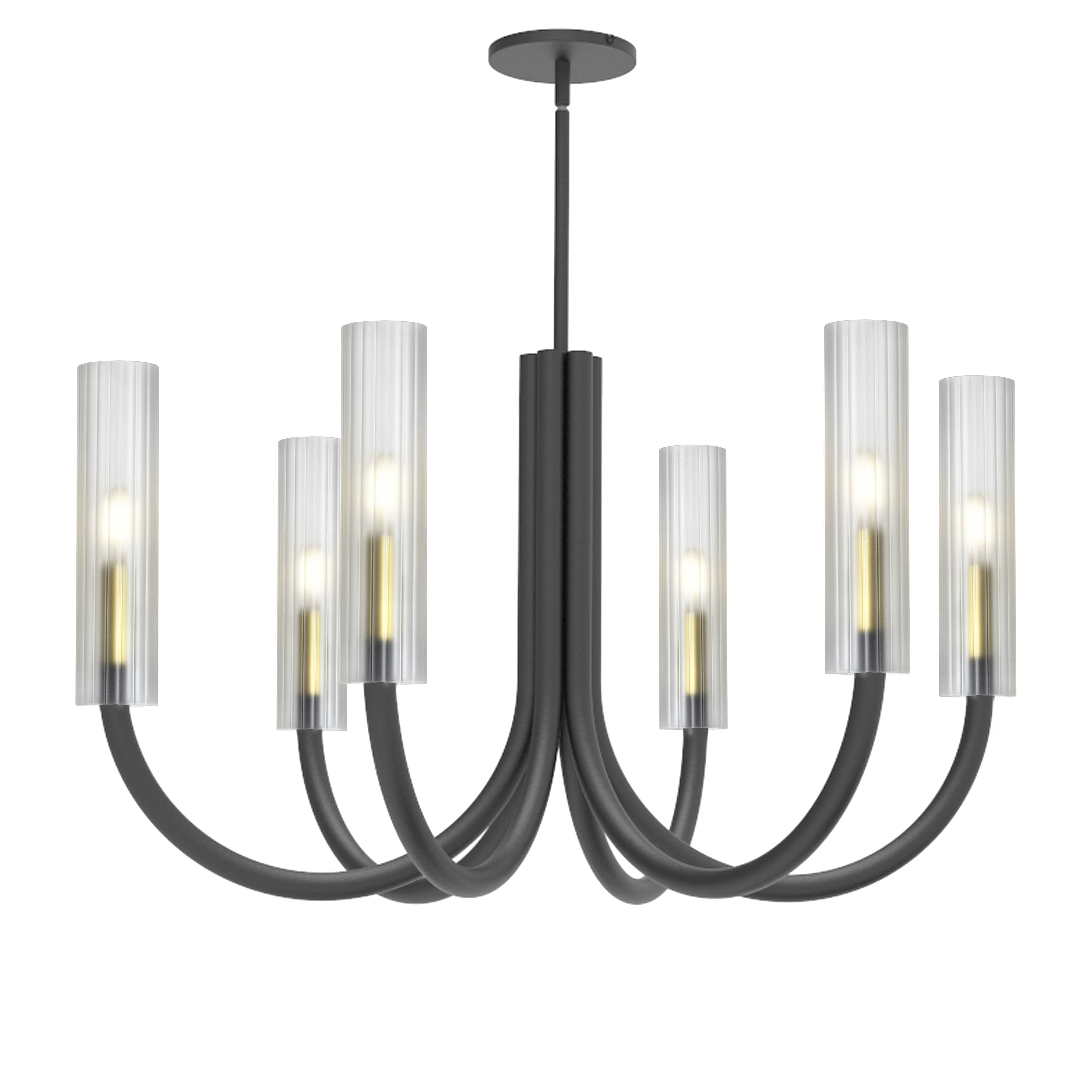 WAND Chandelier Noir - WAN-306C-MB-AGB-FR | DAINOLITE