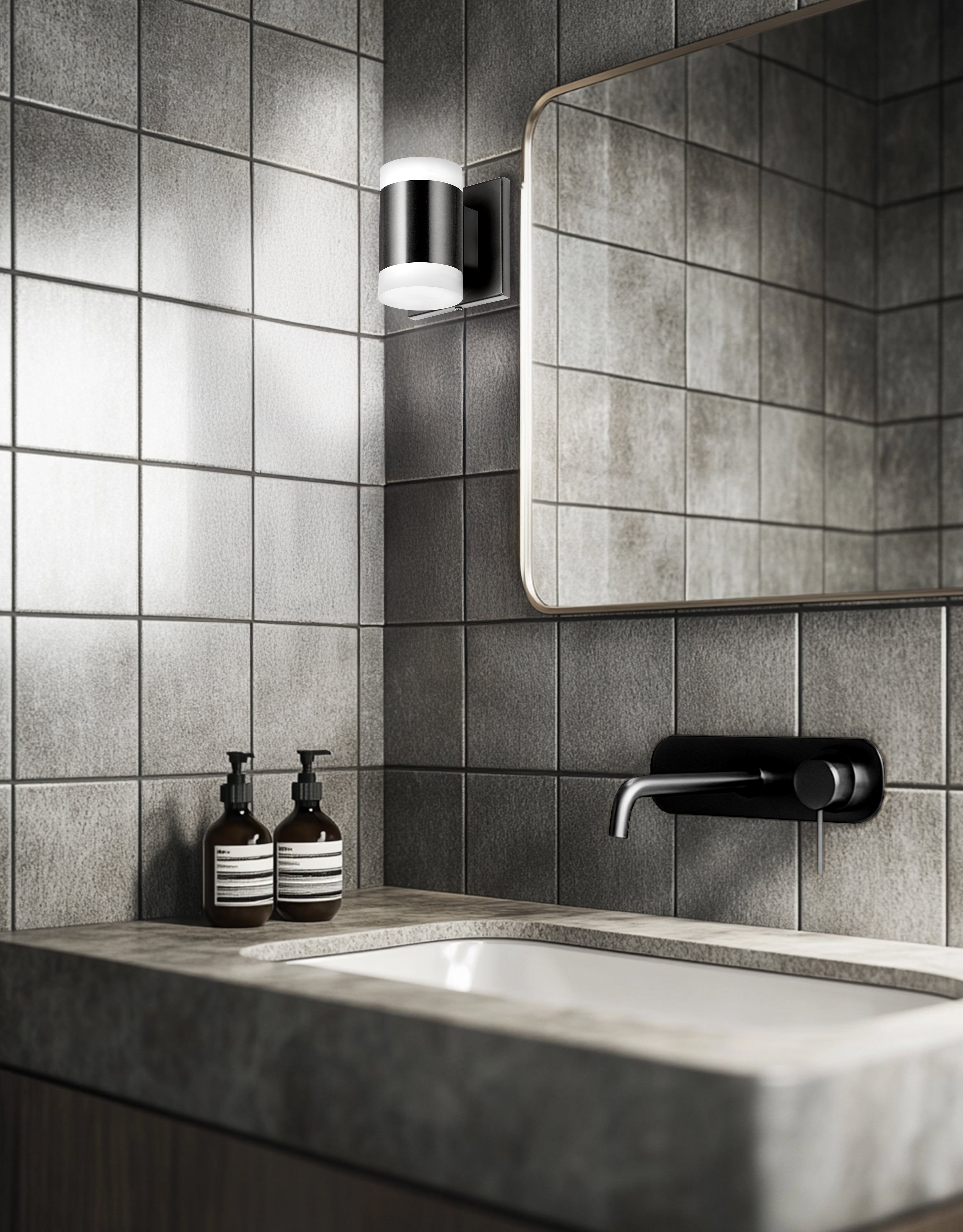 Applique murale | WILSON — 5 po × 5 po (WLS-514LEDW)