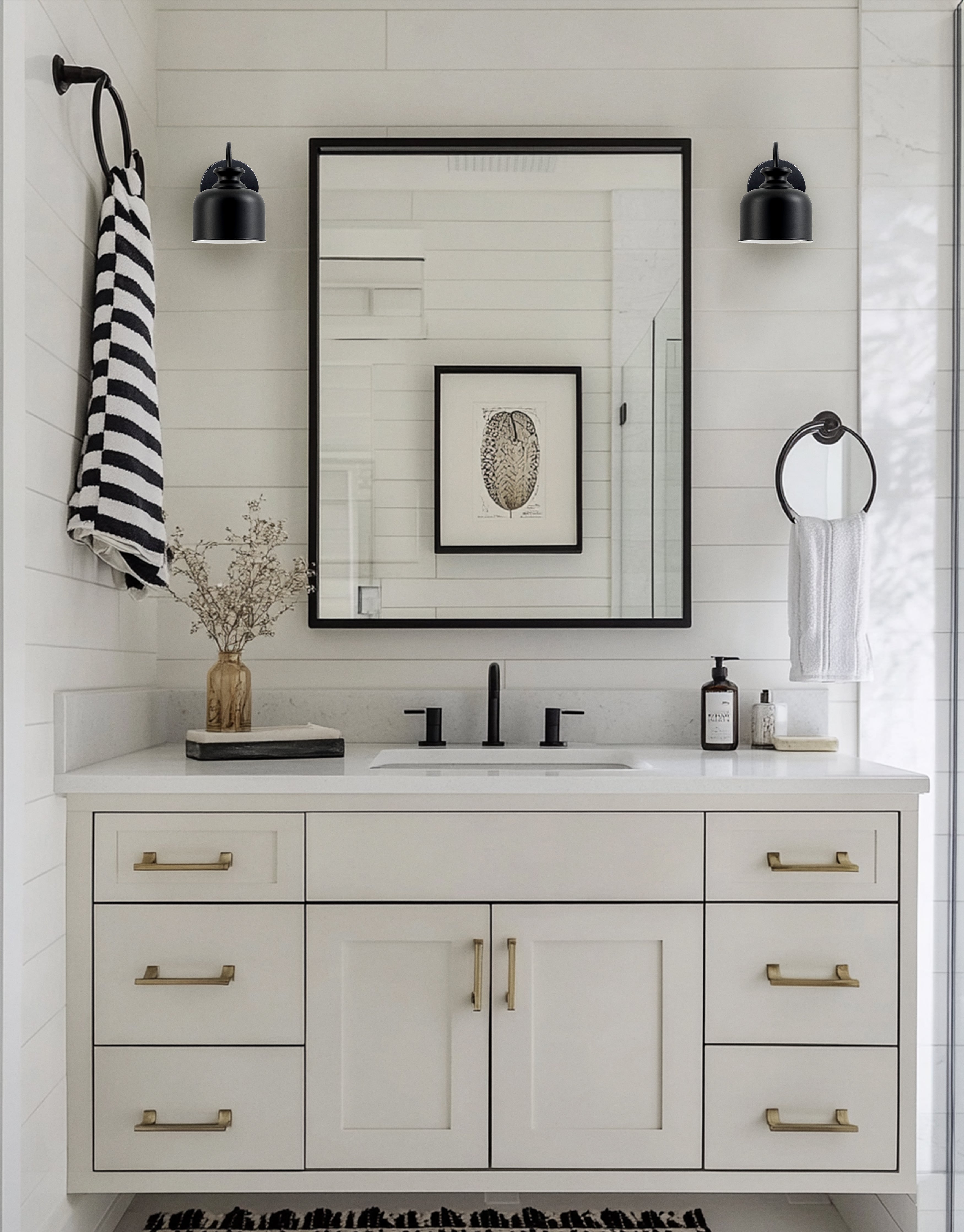 Applique murale Noir mat | WRIGLEY