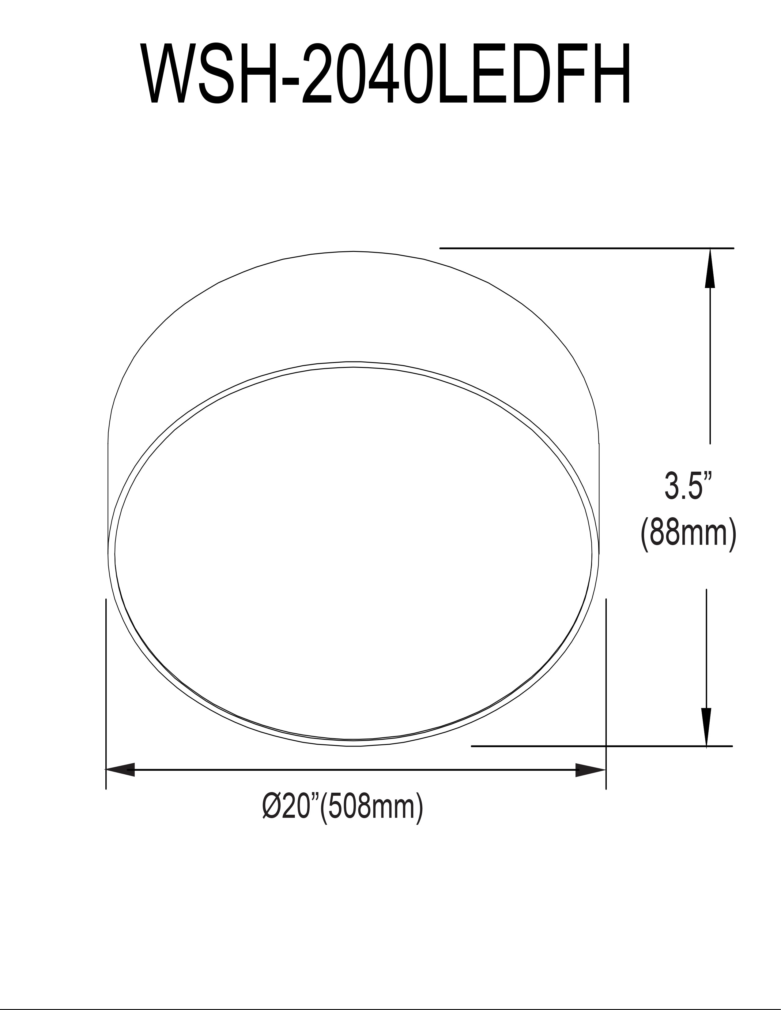 Plafonnier | WALSH — 20 po