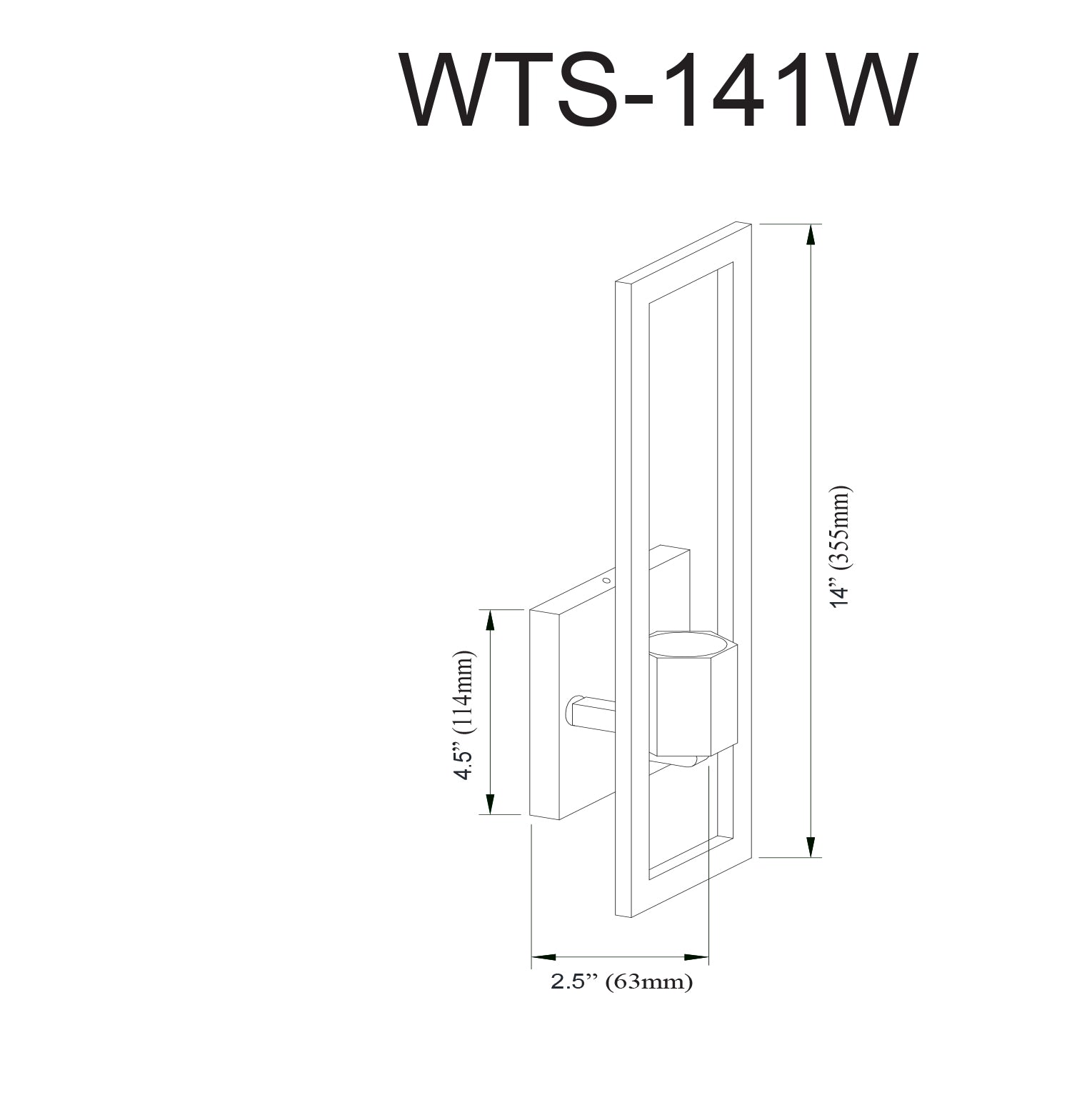 Applique murale | WISTERIA — 4 po × 14 po