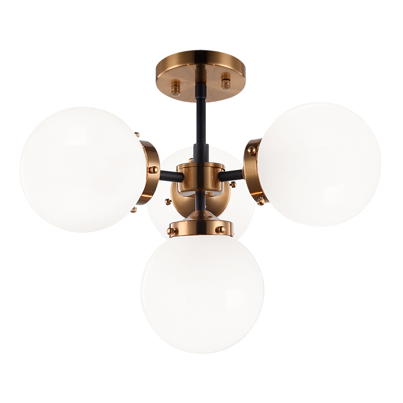 Luminaire suspendu | MARU - Laiton — Abat-jour ouvert