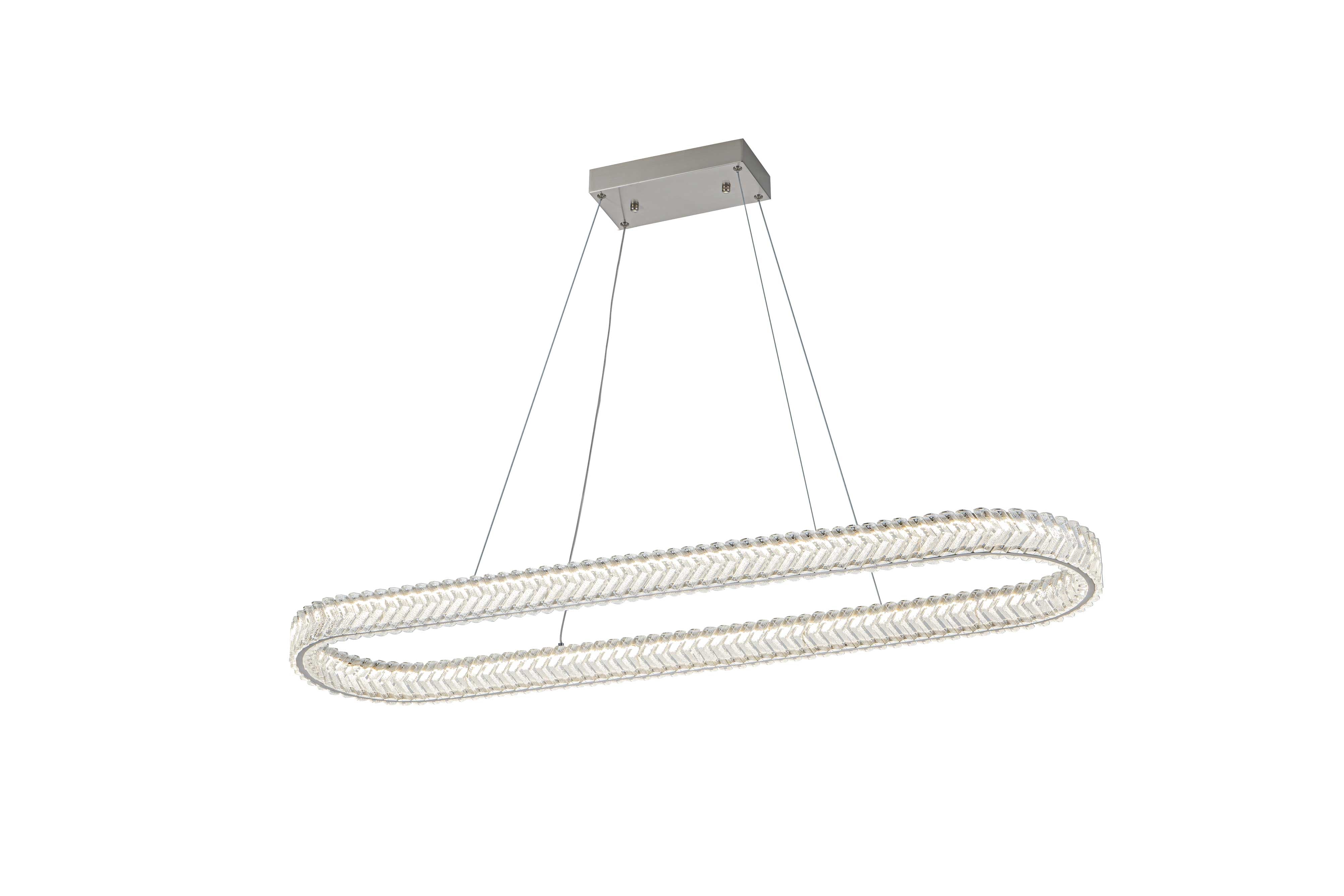 Luminaire suspendu Nickel brossé | CHEVRON